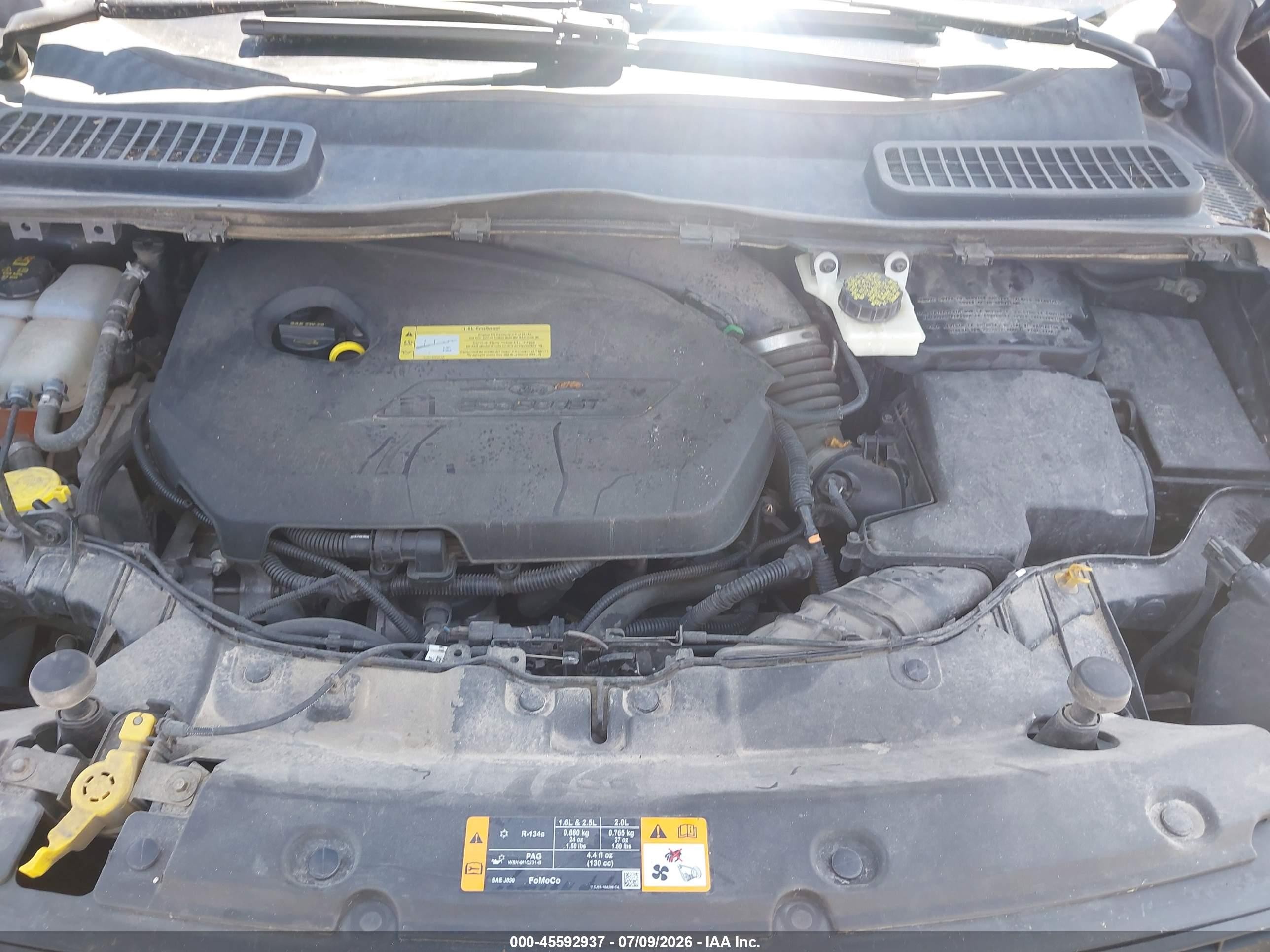 2014 Ford Escape Se Black vin: 1FMCU0GX5EUA28831