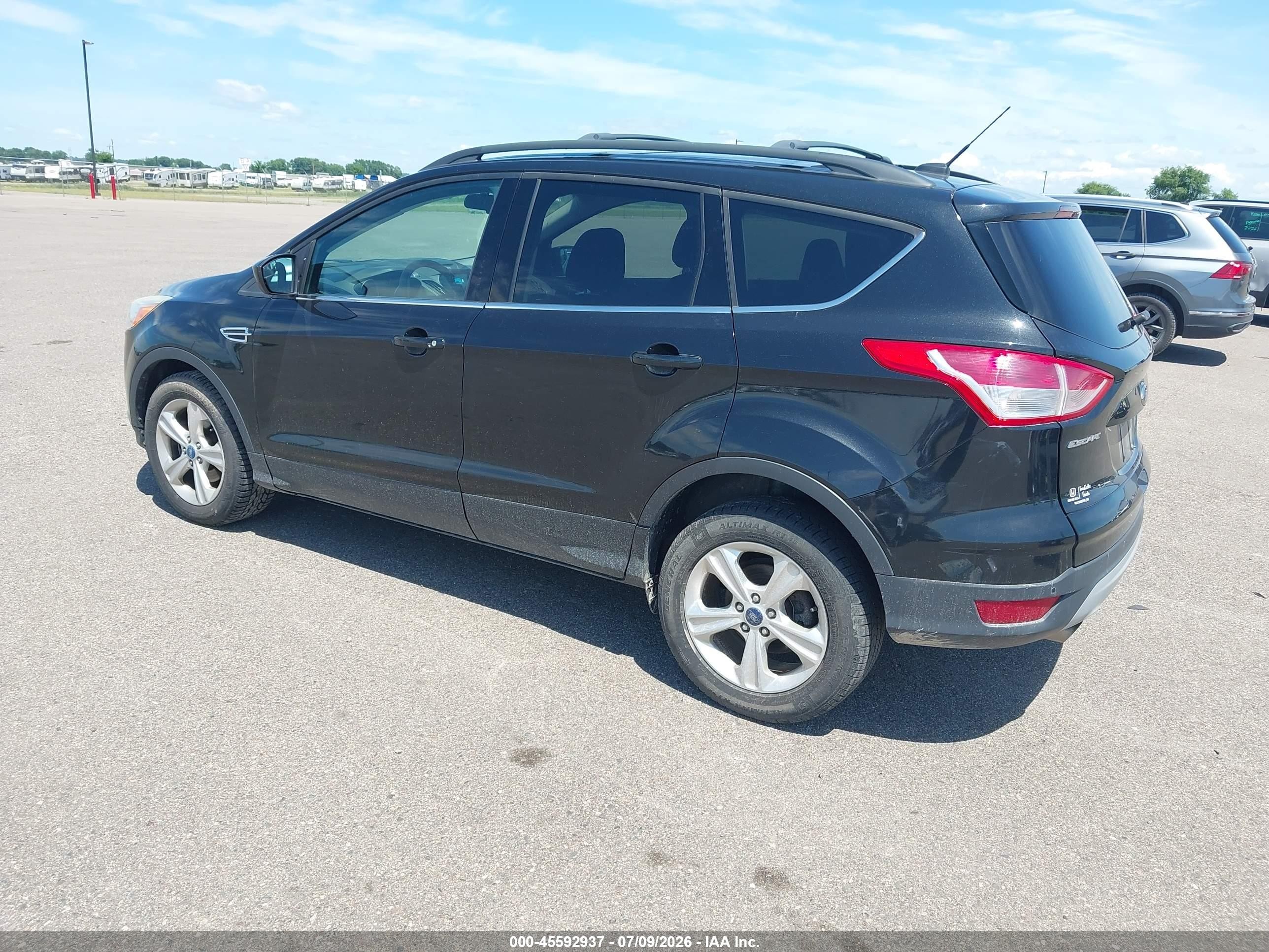 2014 Ford Escape Se Black vin: 1FMCU0GX5EUA28831