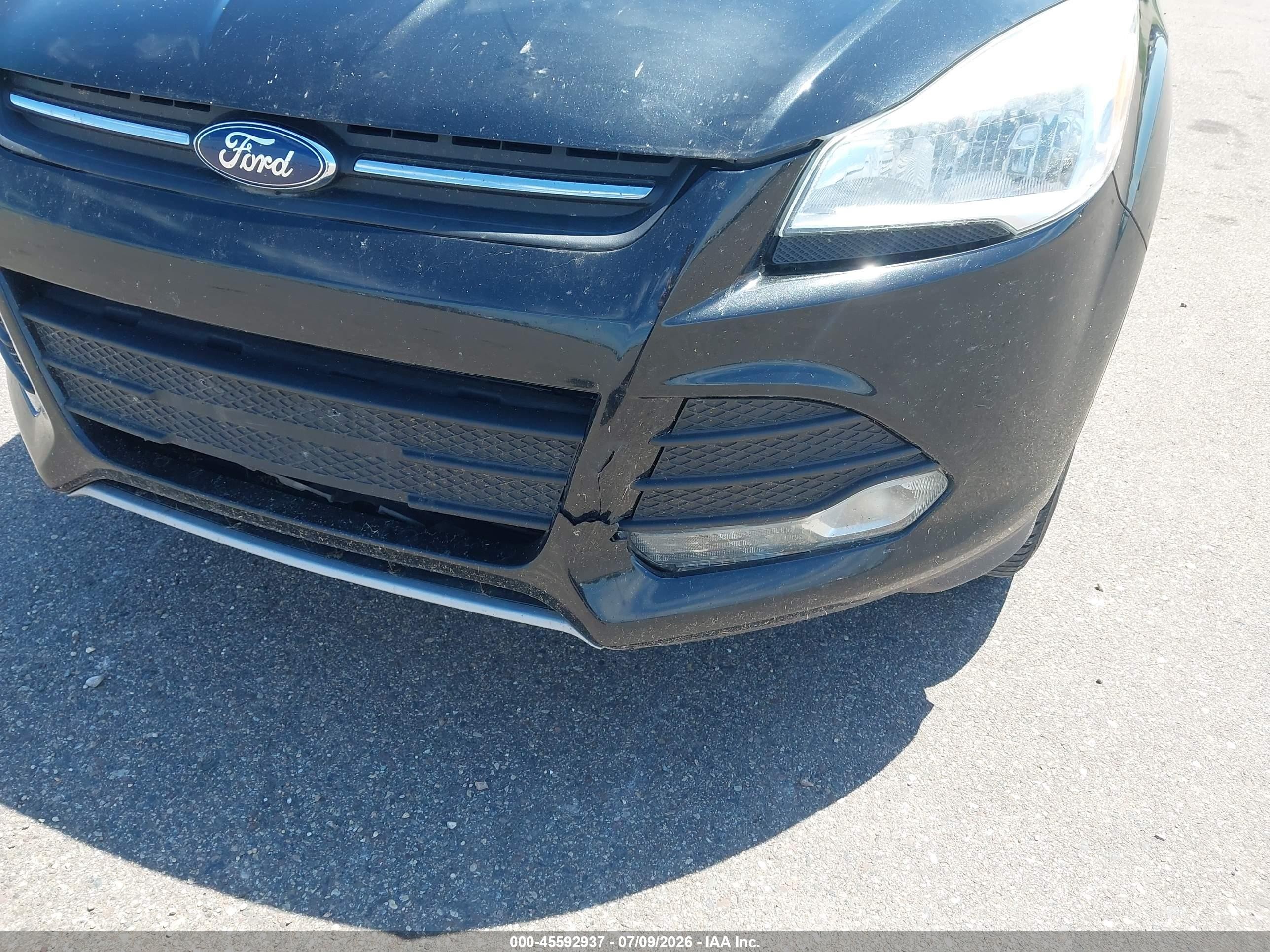 2014 Ford Escape Se Black vin: 1FMCU0GX5EUA28831