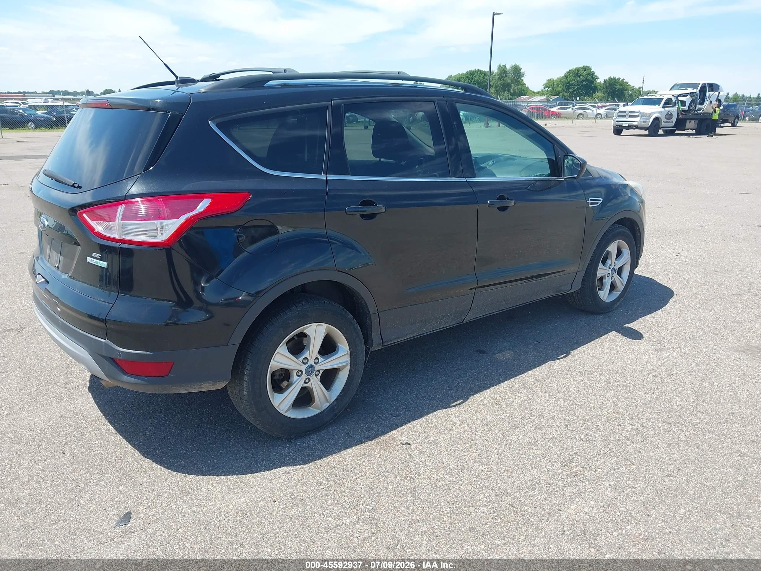 2014 Ford Escape Se Black vin: 1FMCU0GX5EUA28831