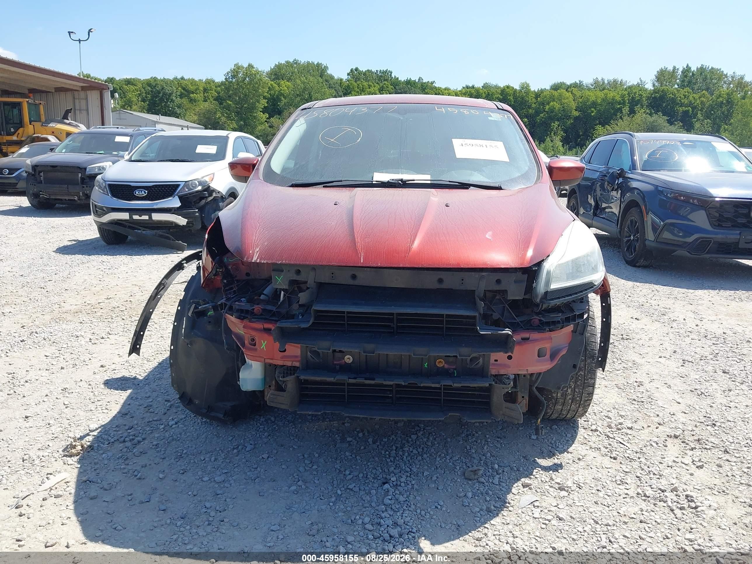 2014 Ford Escape Se Red vin: 1FMCU0GX5EUA37187
