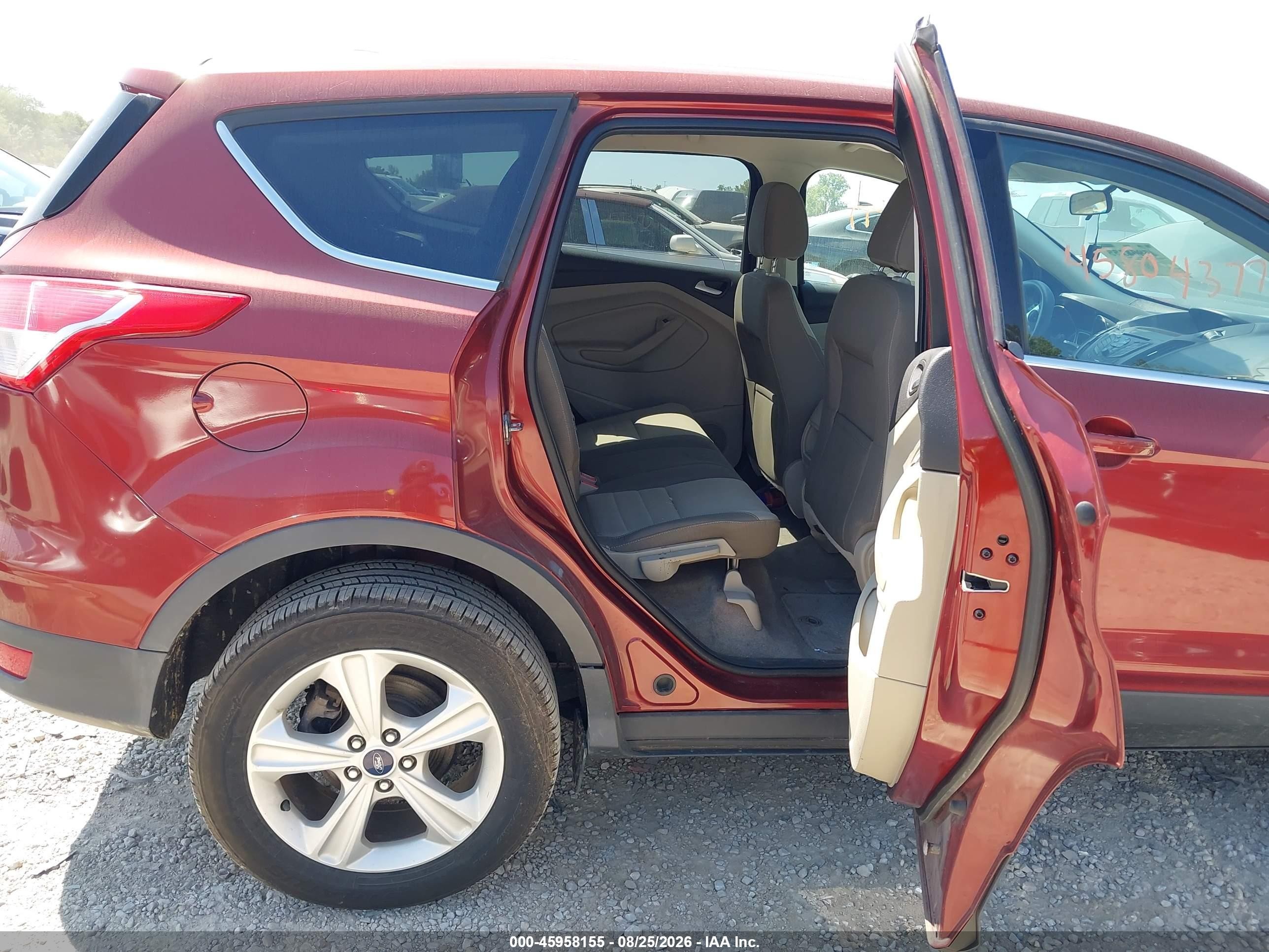 2014 Ford Escape Se Red vin: 1FMCU0GX5EUA37187