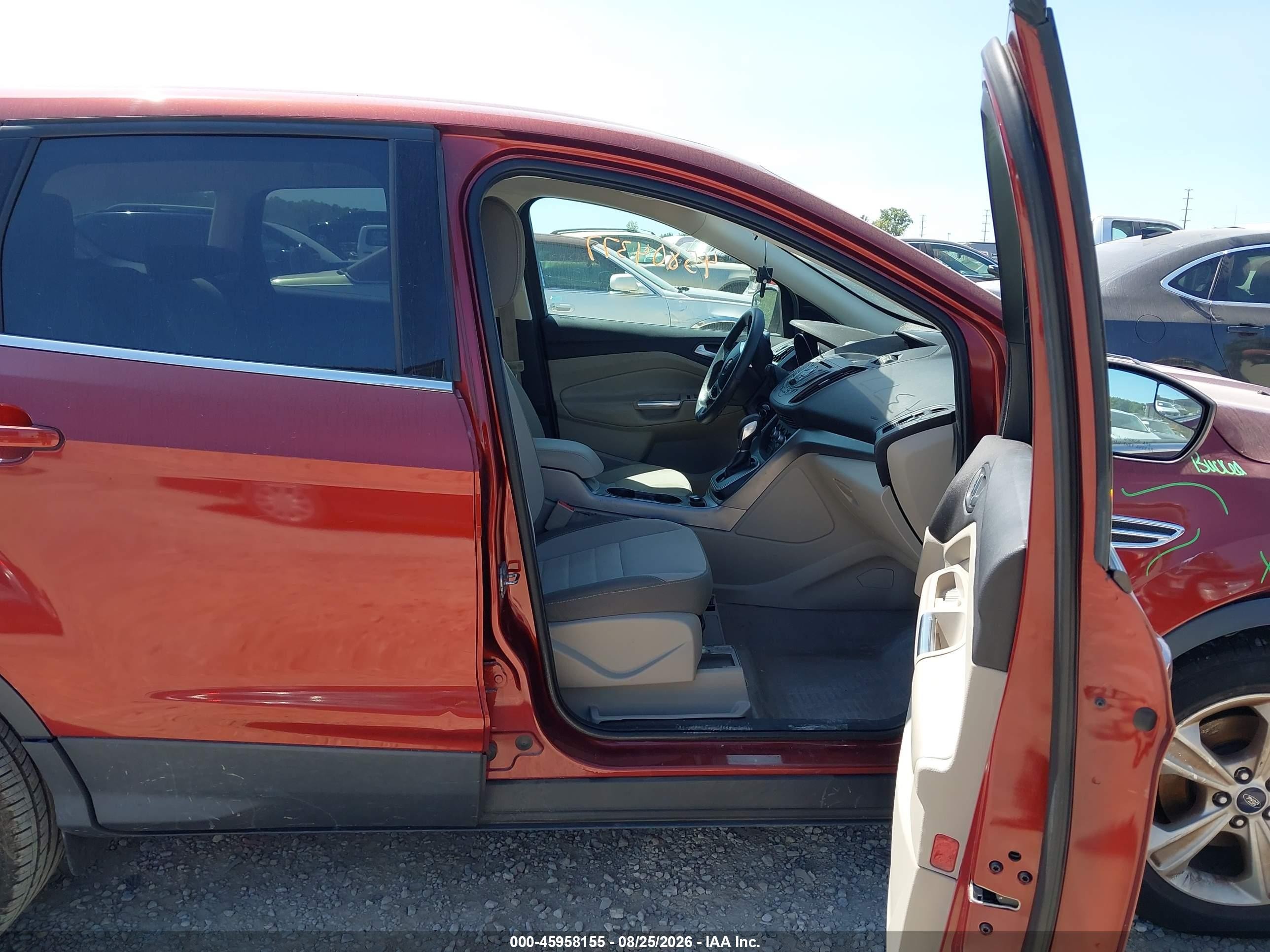 2014 Ford Escape Se Red vin: 1FMCU0GX5EUA37187