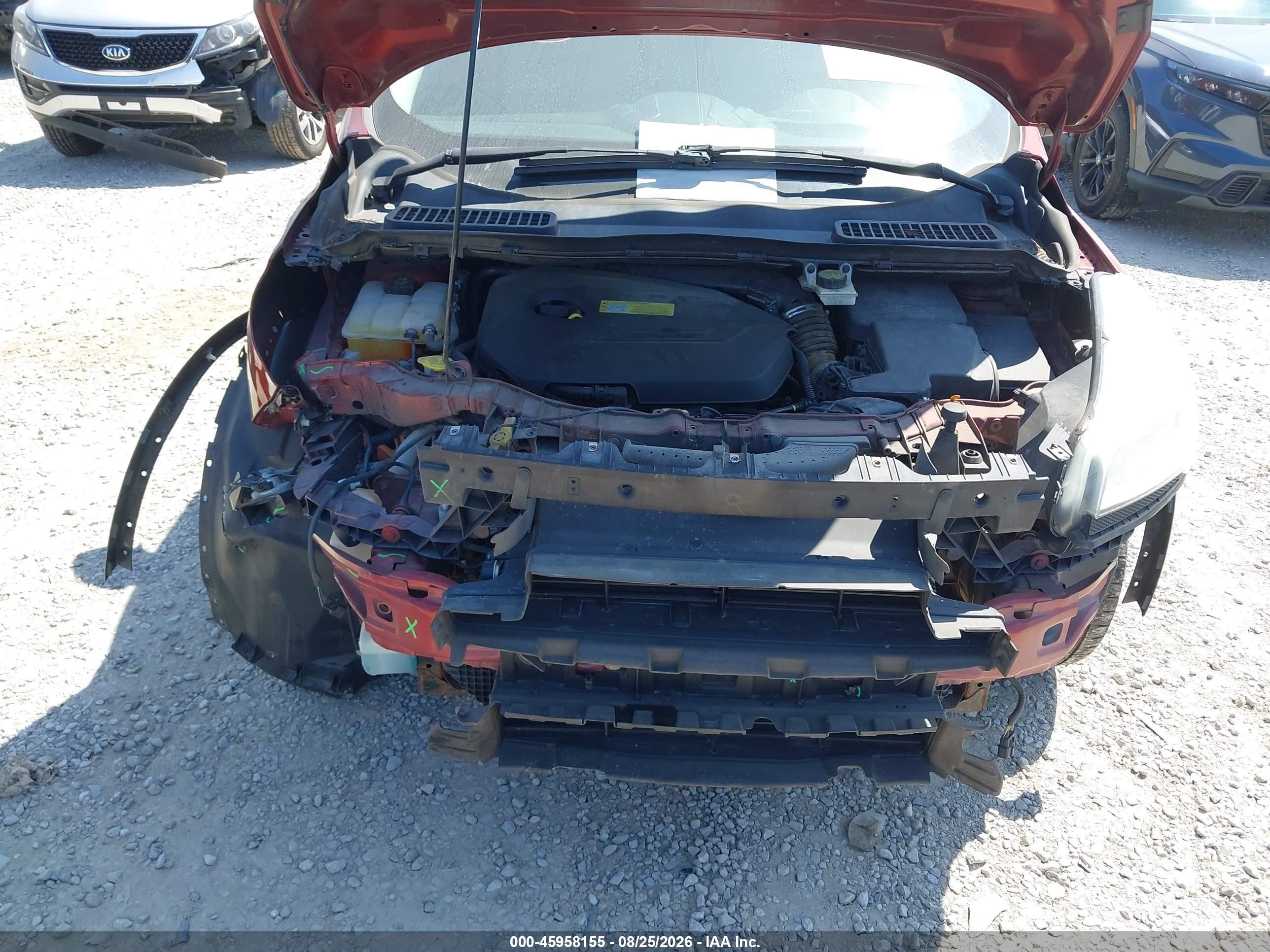 2014 Ford Escape Se Red vin: 1FMCU0GX5EUA37187