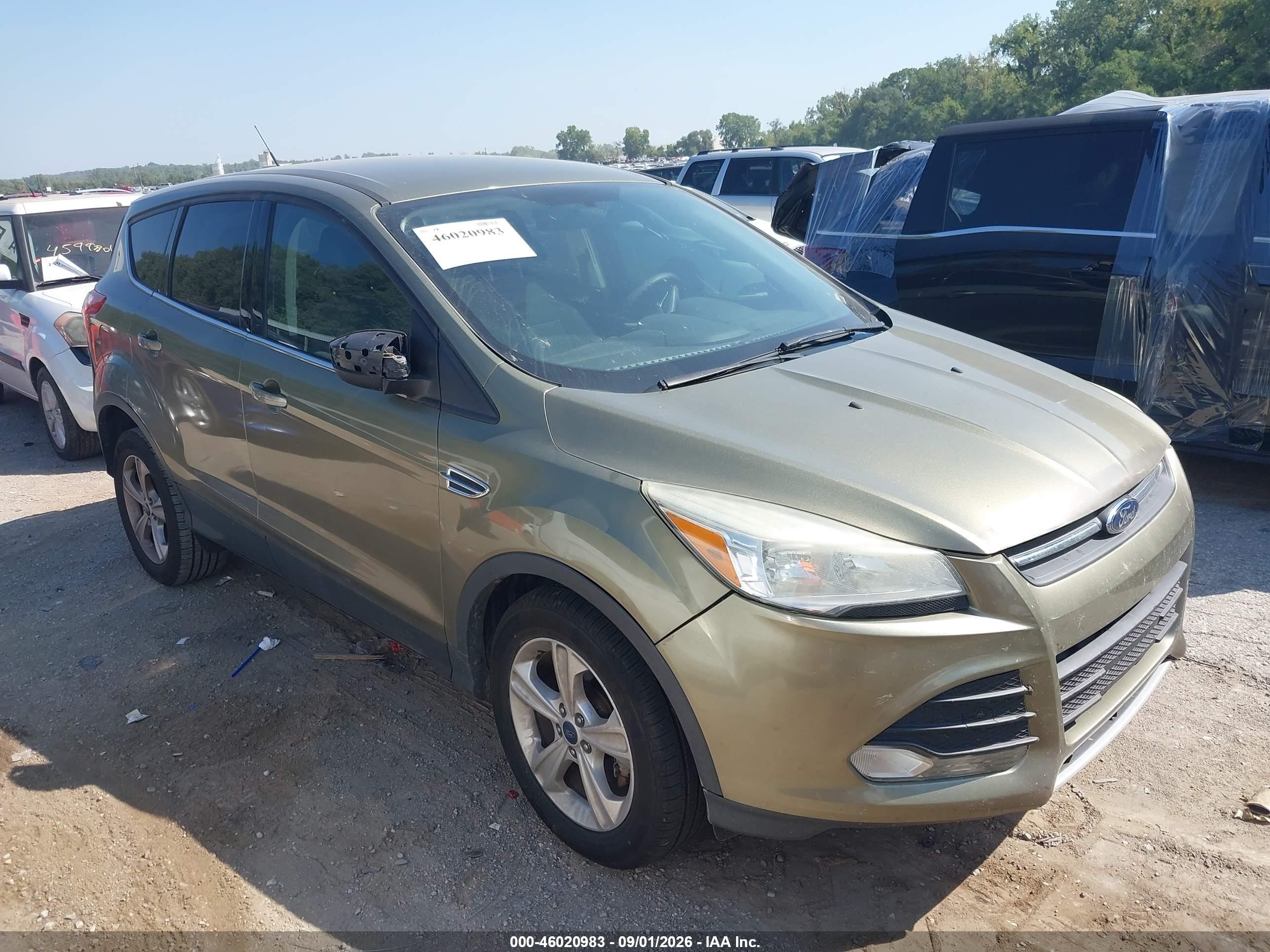 2014 Ford Escape Se Green vin: 1FMCU0GX5EUA44513