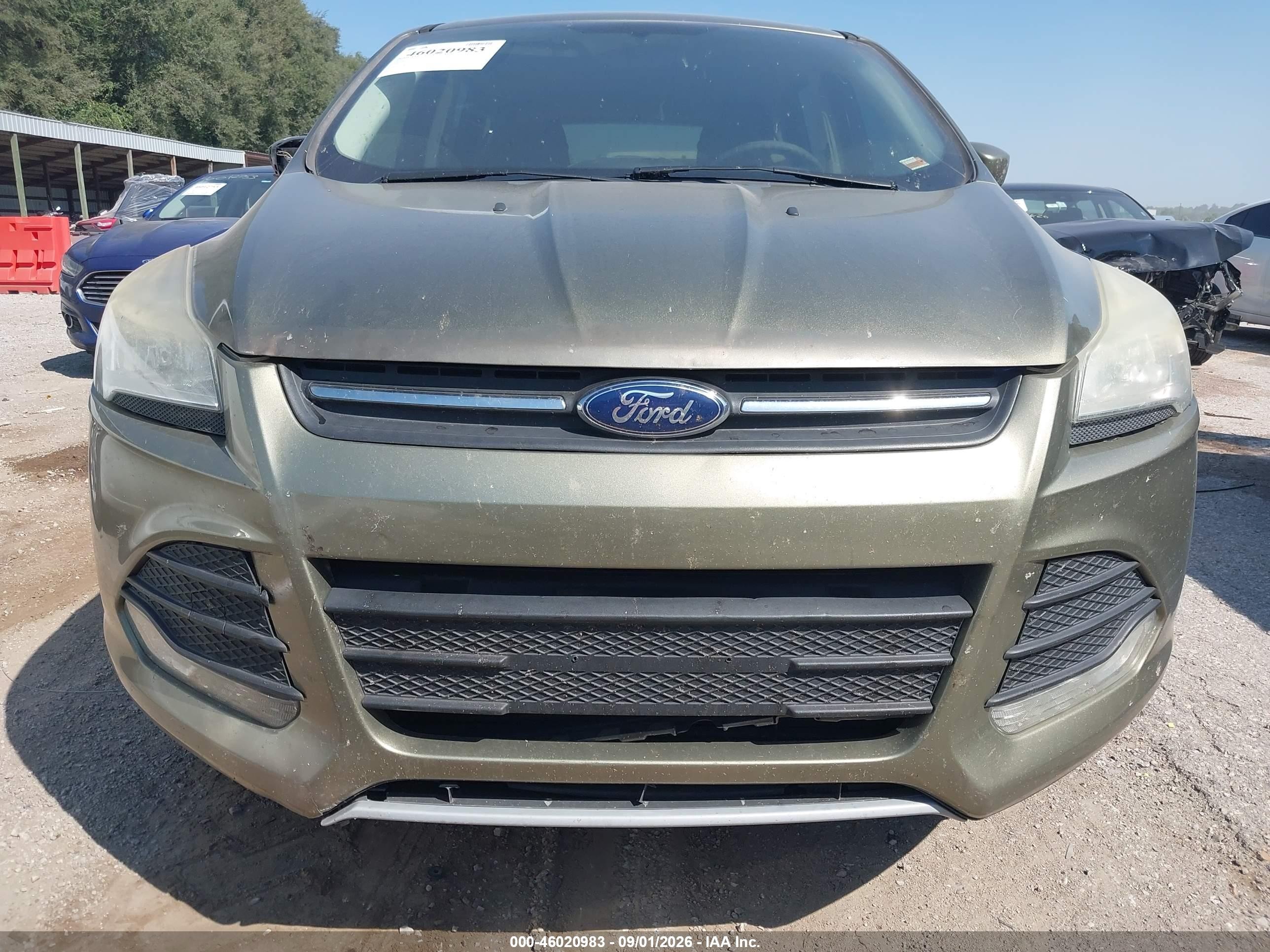 2014 Ford Escape Se Green vin: 1FMCU0GX5EUA44513