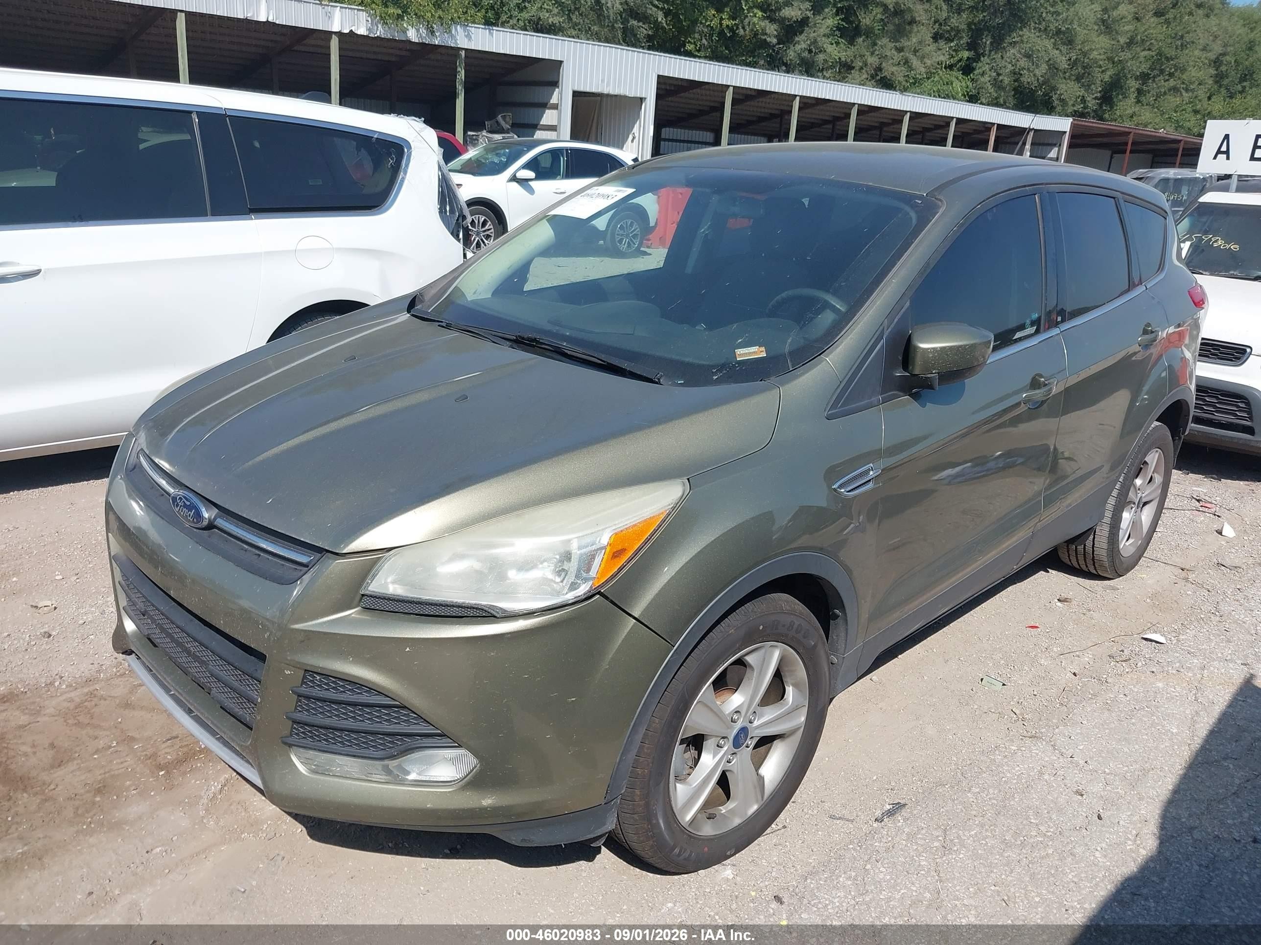 2014 Ford Escape Se Green vin: 1FMCU0GX5EUA44513