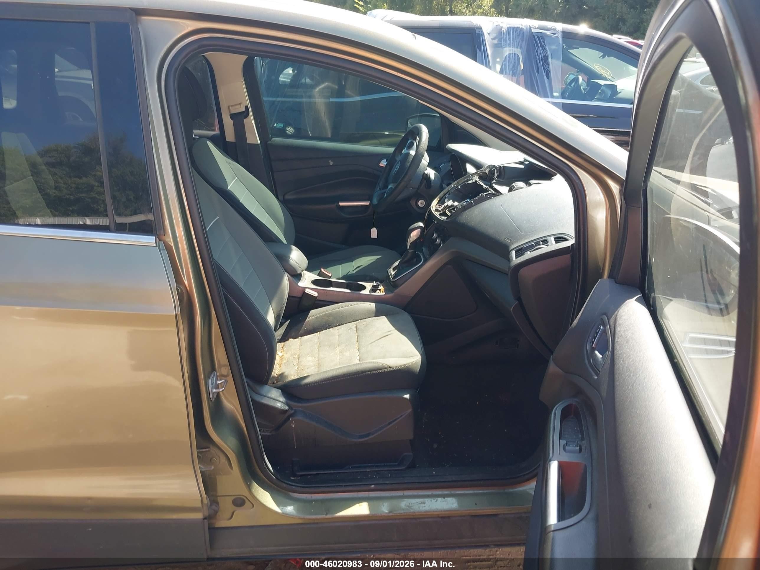 2014 Ford Escape Se Green vin: 1FMCU0GX5EUA44513