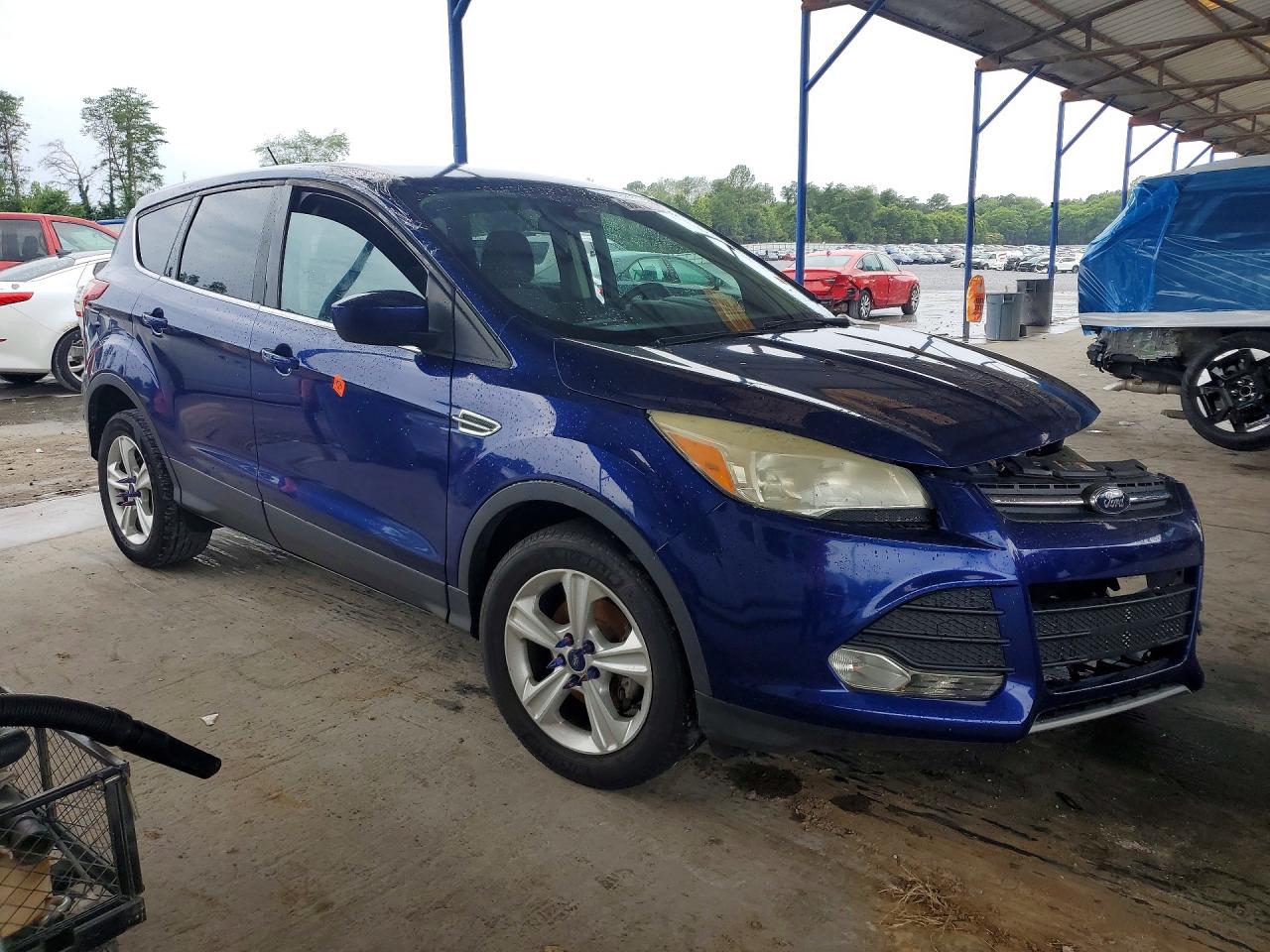 2014 Ford Escape Se Blue vin: 1FMCU0GX5EUA66172