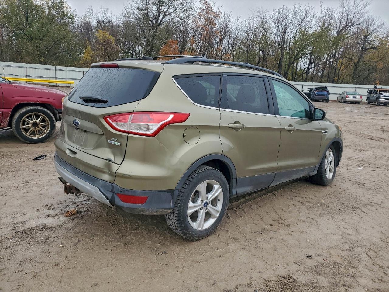 2014 Ford Escape Se Green vin: 1FMCU0GX5EUA77107