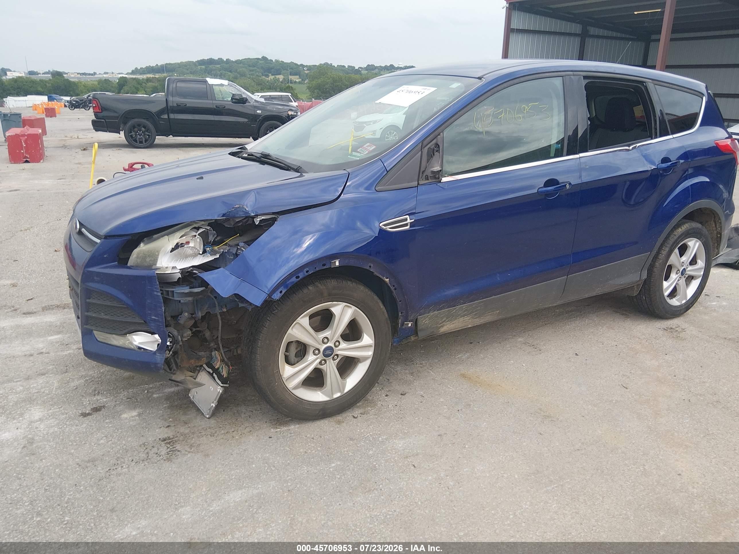 2014 Ford Escape Se Blue vin: 1FMCU0GX5EUA78970