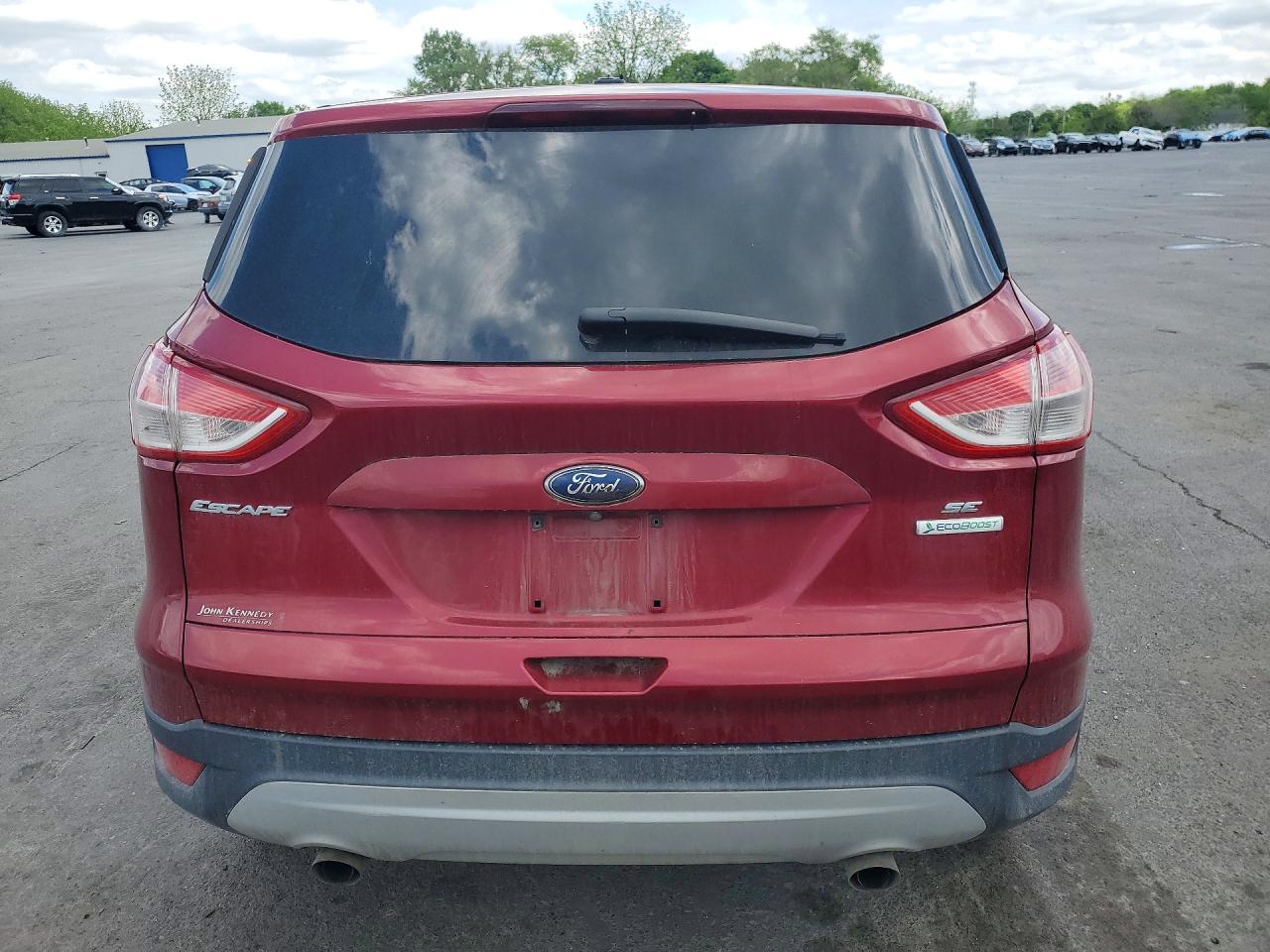 2014 Ford Escape Se Red vin: 1FMCU0GX5EUA81187
