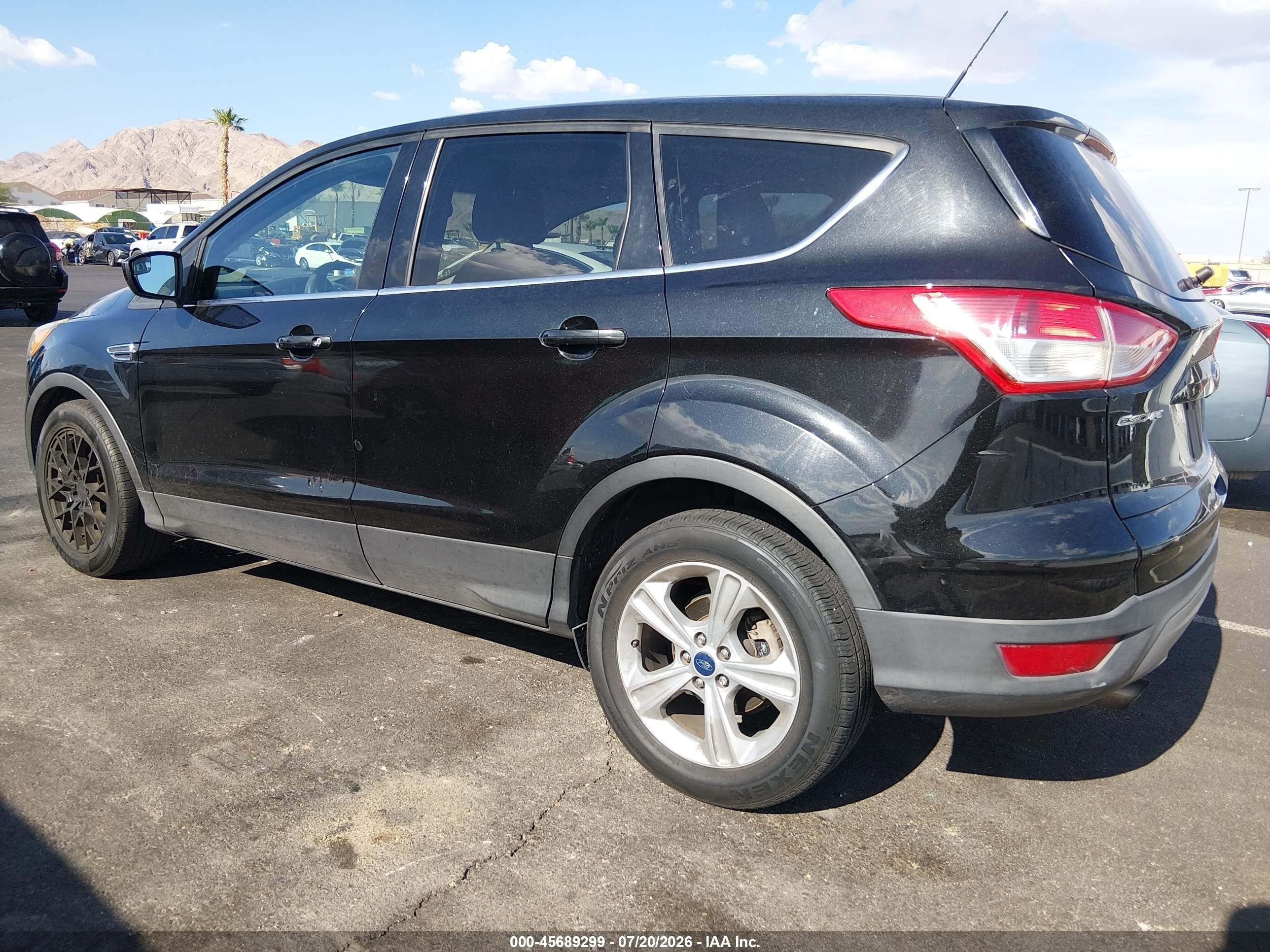 2014 Ford Escape Se Black vin: 1FMCU0GX5EUA94229