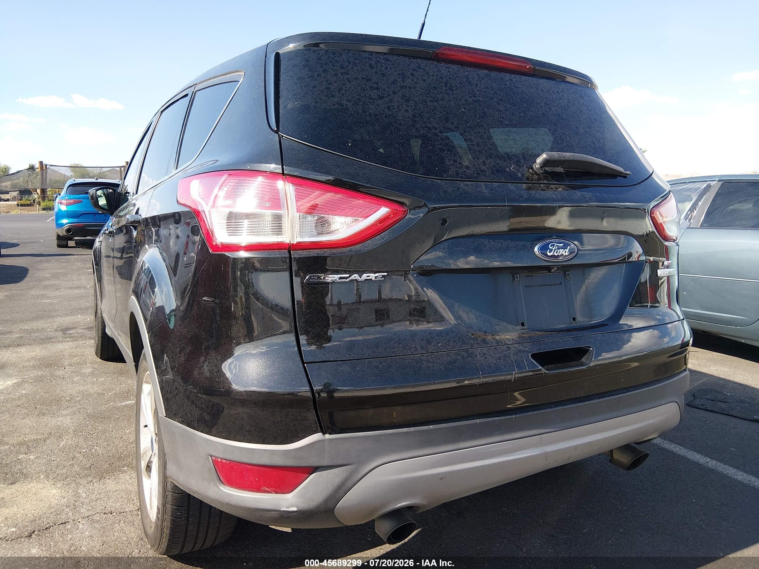 2014 Ford Escape Se Black vin: 1FMCU0GX5EUA94229