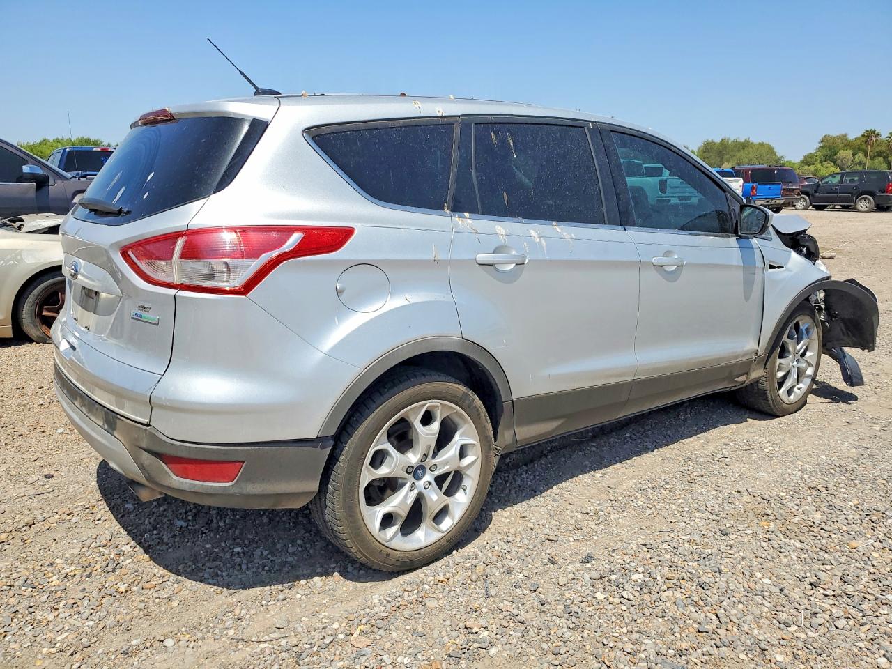 2014 Ford Escape Se Silver vin: 1FMCU0GX5EUA94408