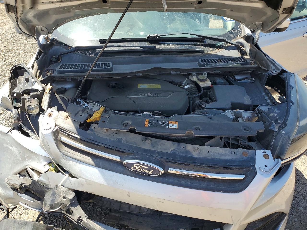 2014 Ford Escape Se Silver vin: 1FMCU0GX5EUA94408
