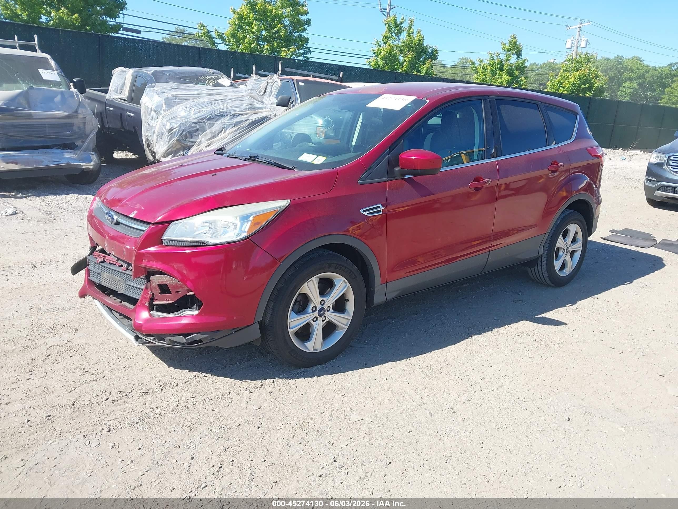2014 Ford Escape Se Red vin: 1FMCU0GX5EUB20876