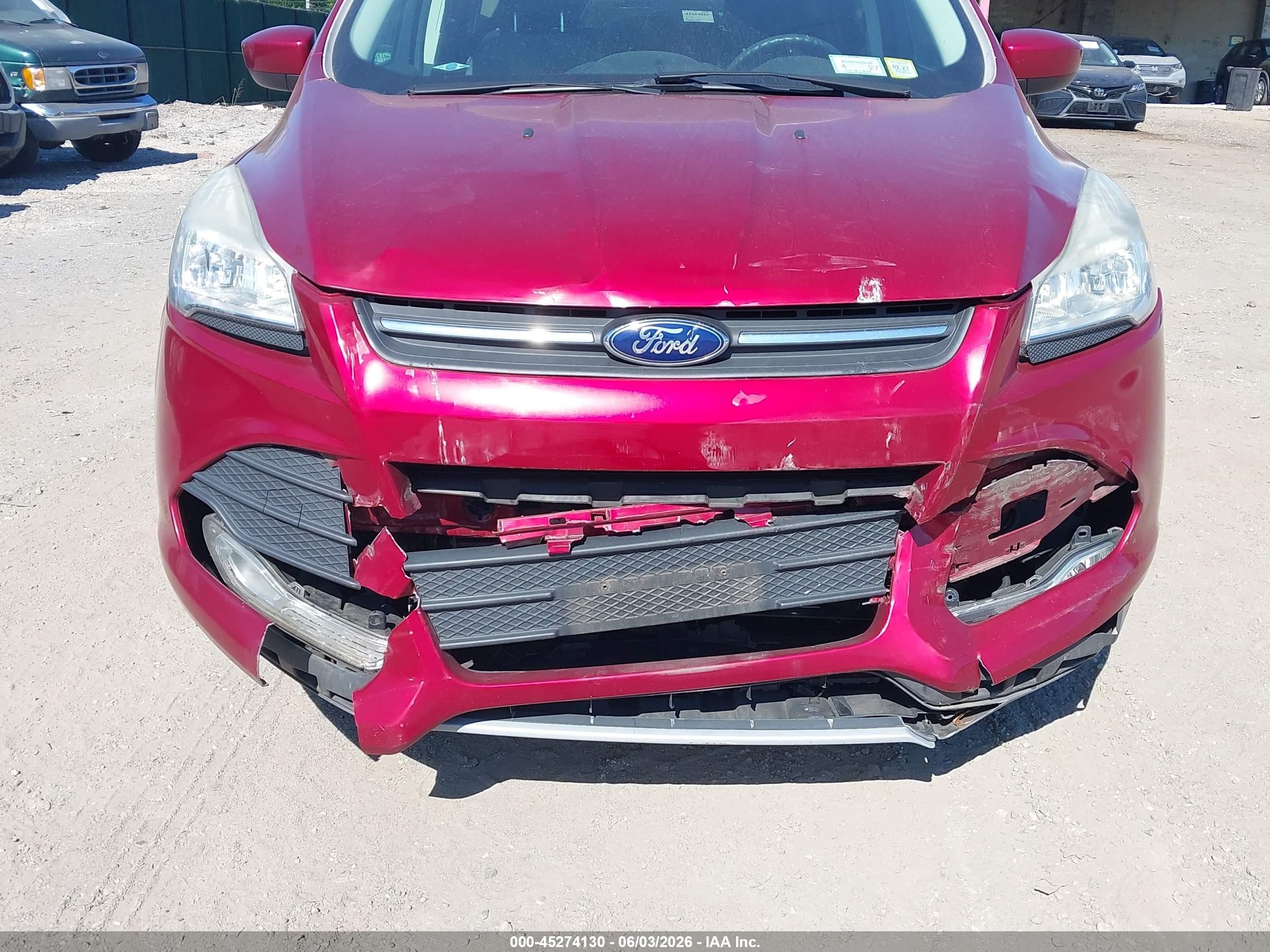 2014 Ford Escape Se Red vin: 1FMCU0GX5EUB20876