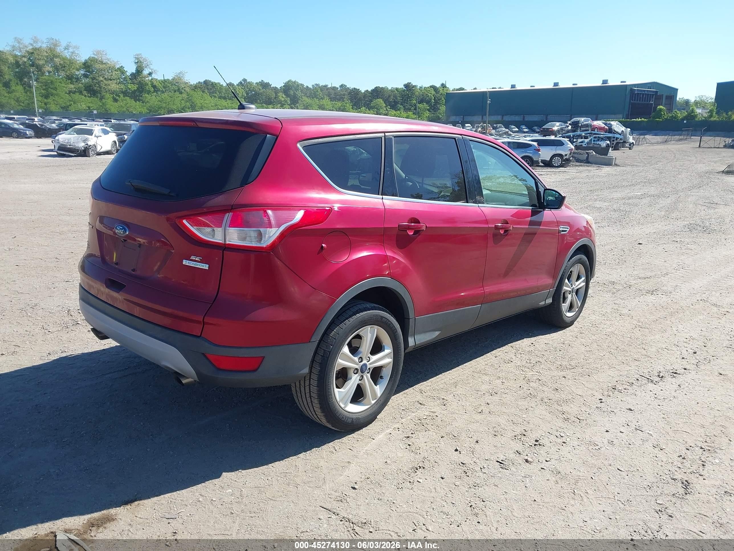 2014 Ford Escape Se Red vin: 1FMCU0GX5EUB20876
