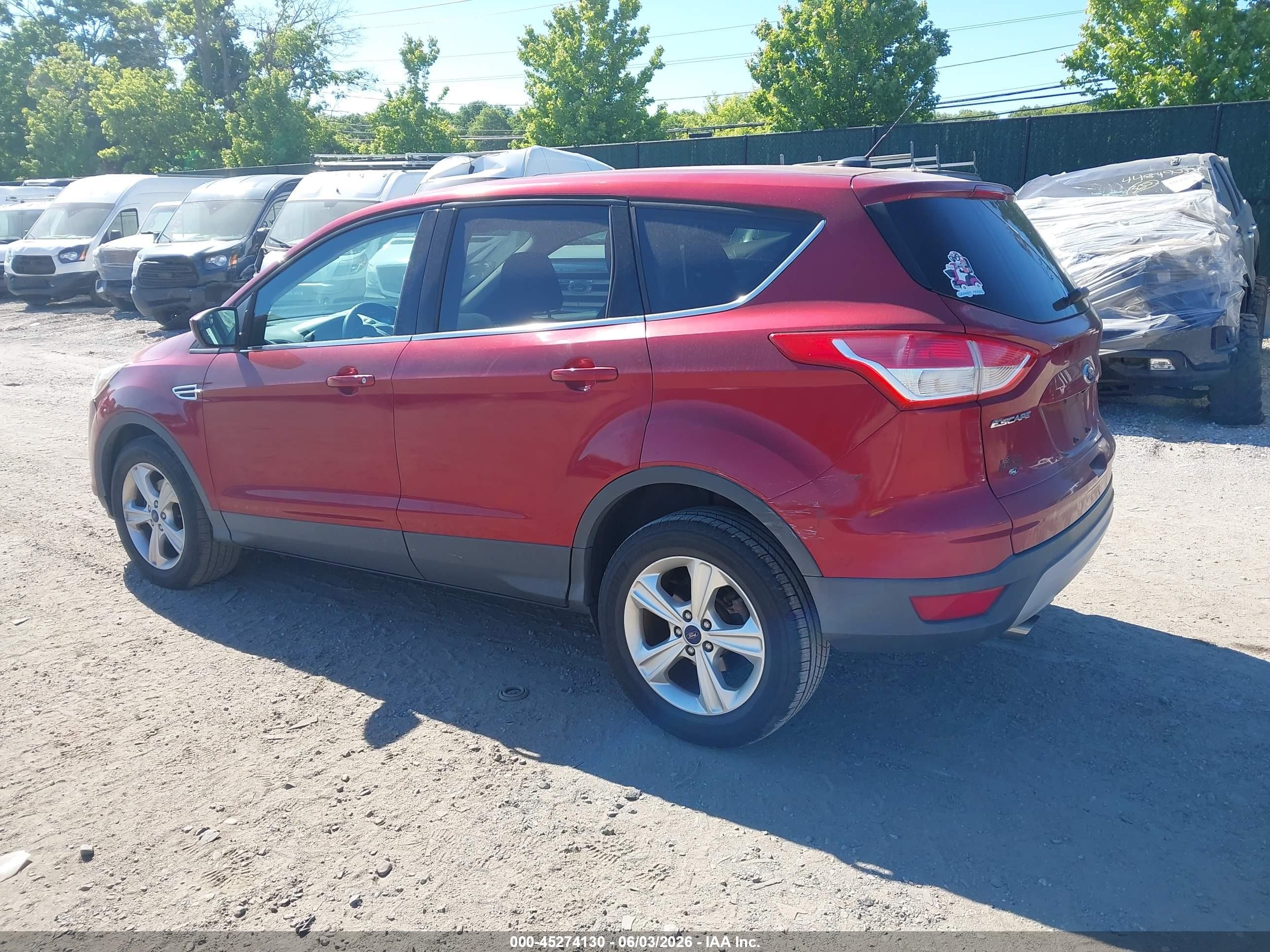 2014 Ford Escape Se Red vin: 1FMCU0GX5EUB20876