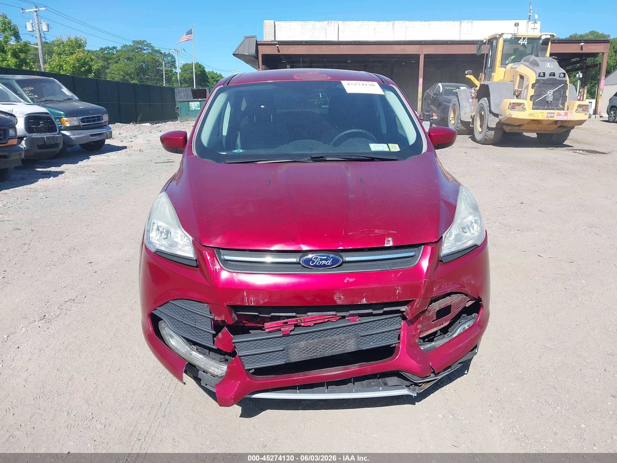 2014 Ford Escape Se Red vin: 1FMCU0GX5EUB20876