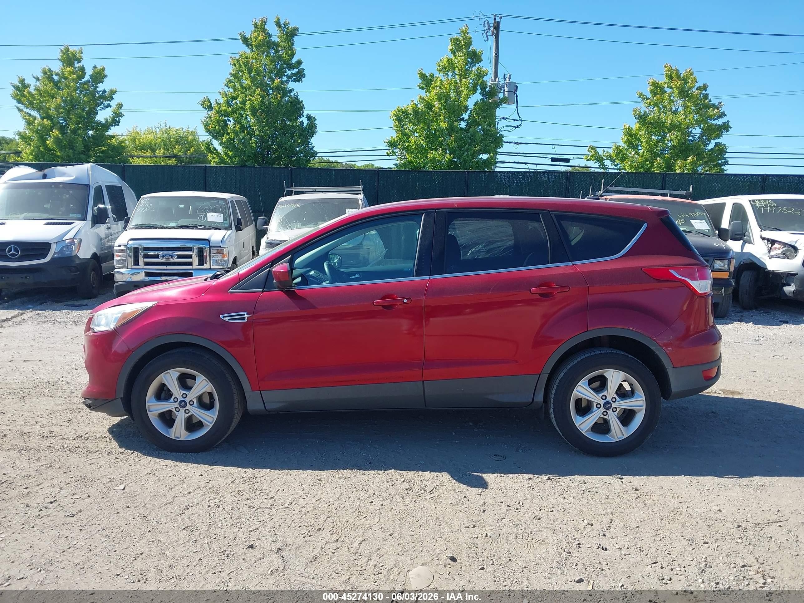 2014 Ford Escape Se Red vin: 1FMCU0GX5EUB20876