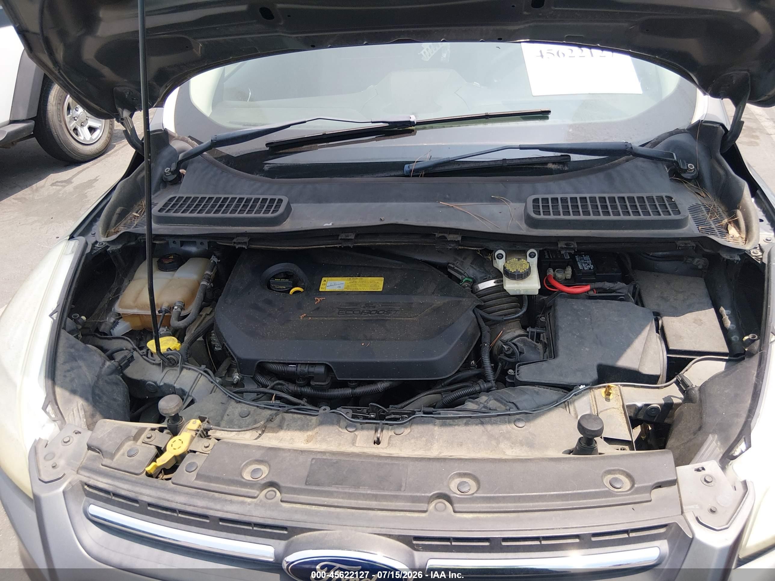 2014 Ford Escape Se Gray vin: 1FMCU0GX5EUB38620