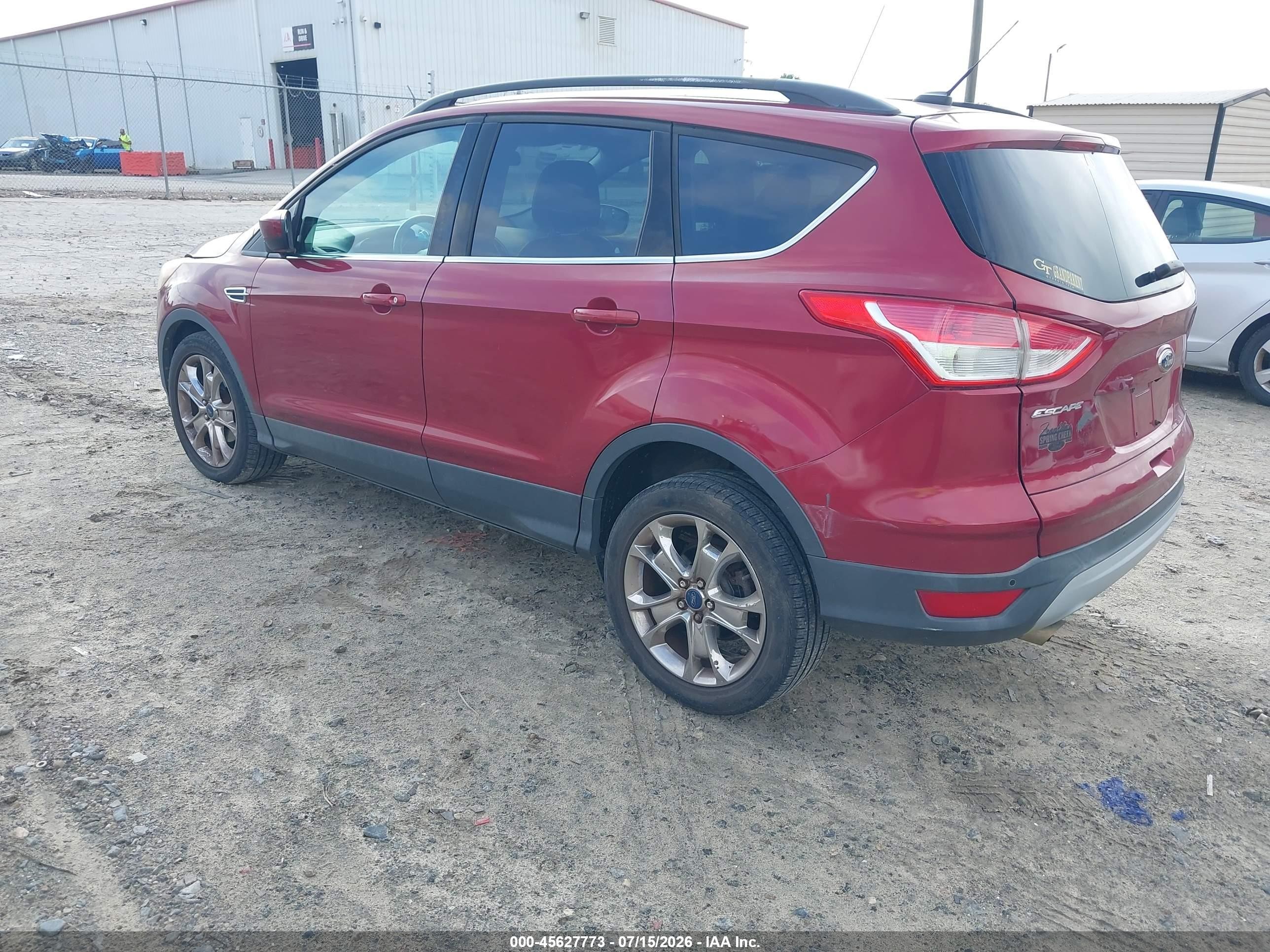 2014 Ford Escape Se Red vin: 1FMCU0GX5EUB55837