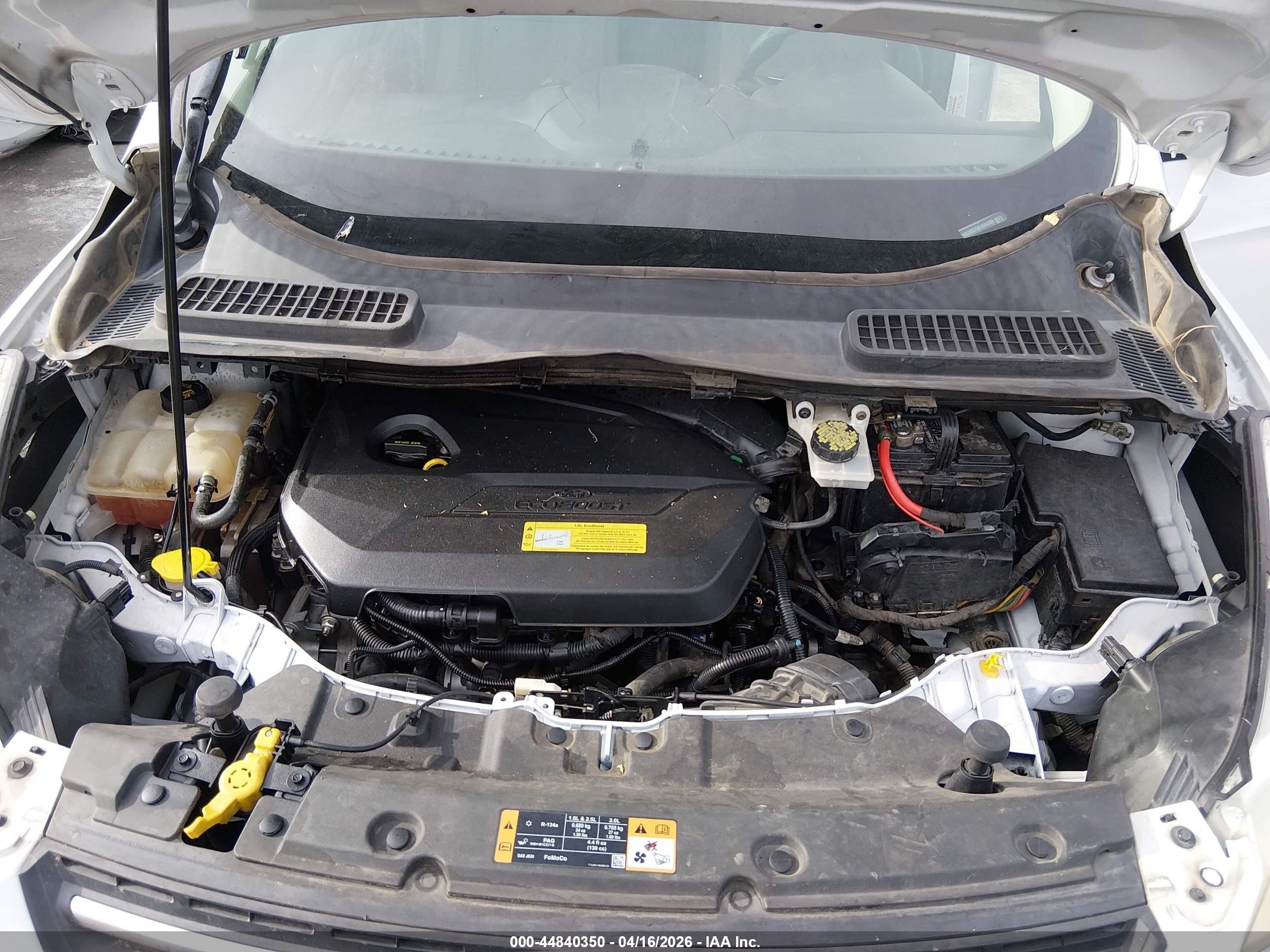 2014 Ford Escape Se White vin: 1FMCU0GX5EUB64389