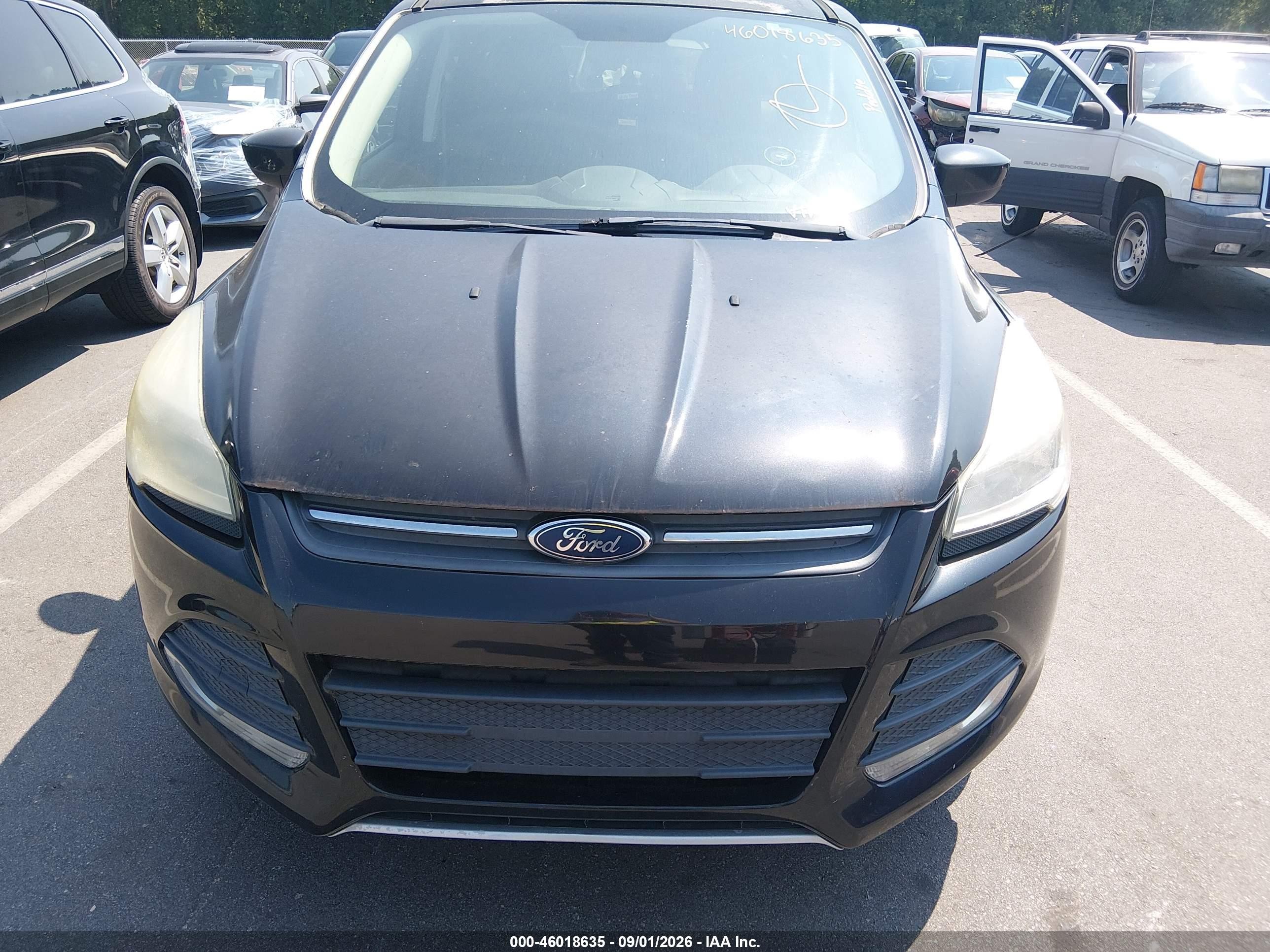 2014 Ford Escape Se Черный vin: 1FMCU0GX5EUB75991