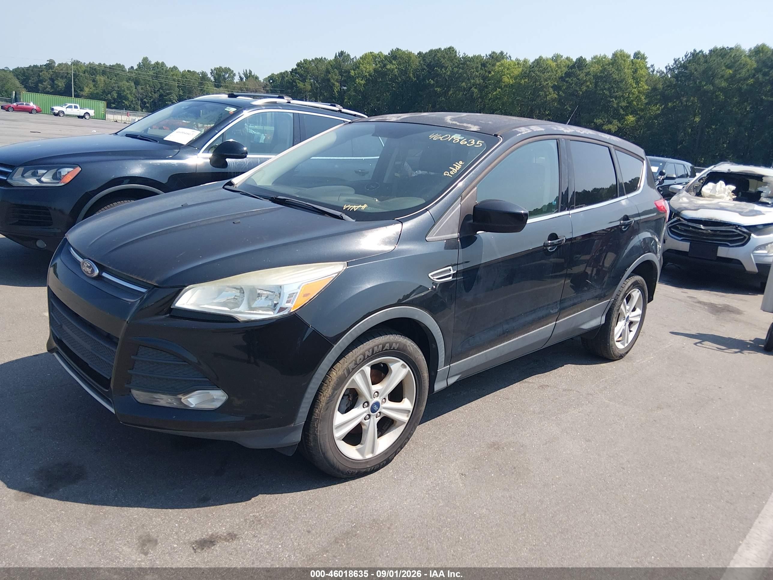 2014 Ford Escape Se Черный vin: 1FMCU0GX5EUB75991