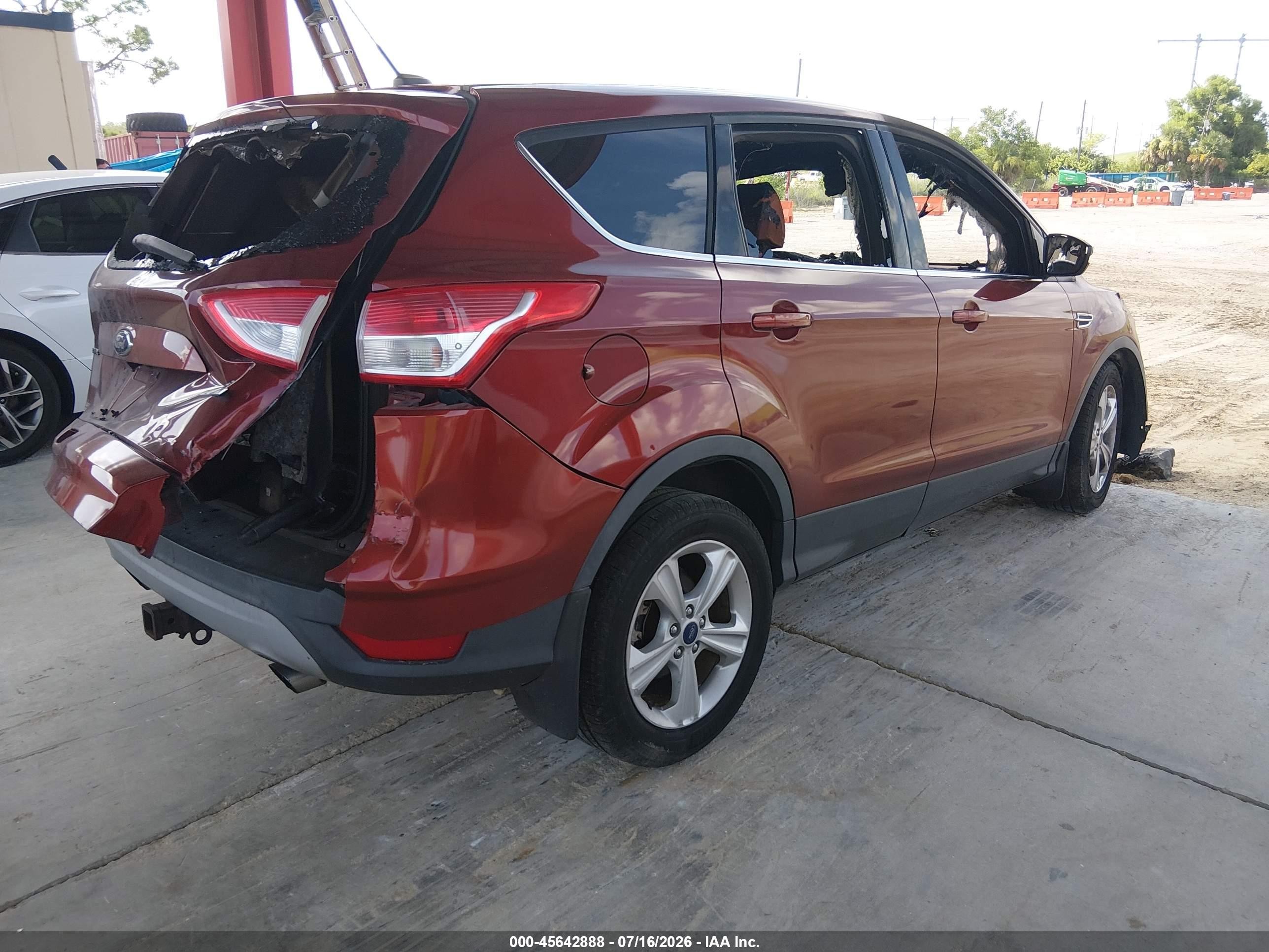 2014 Ford Escape Se Red vin: 1FMCU0GX5EUB77191