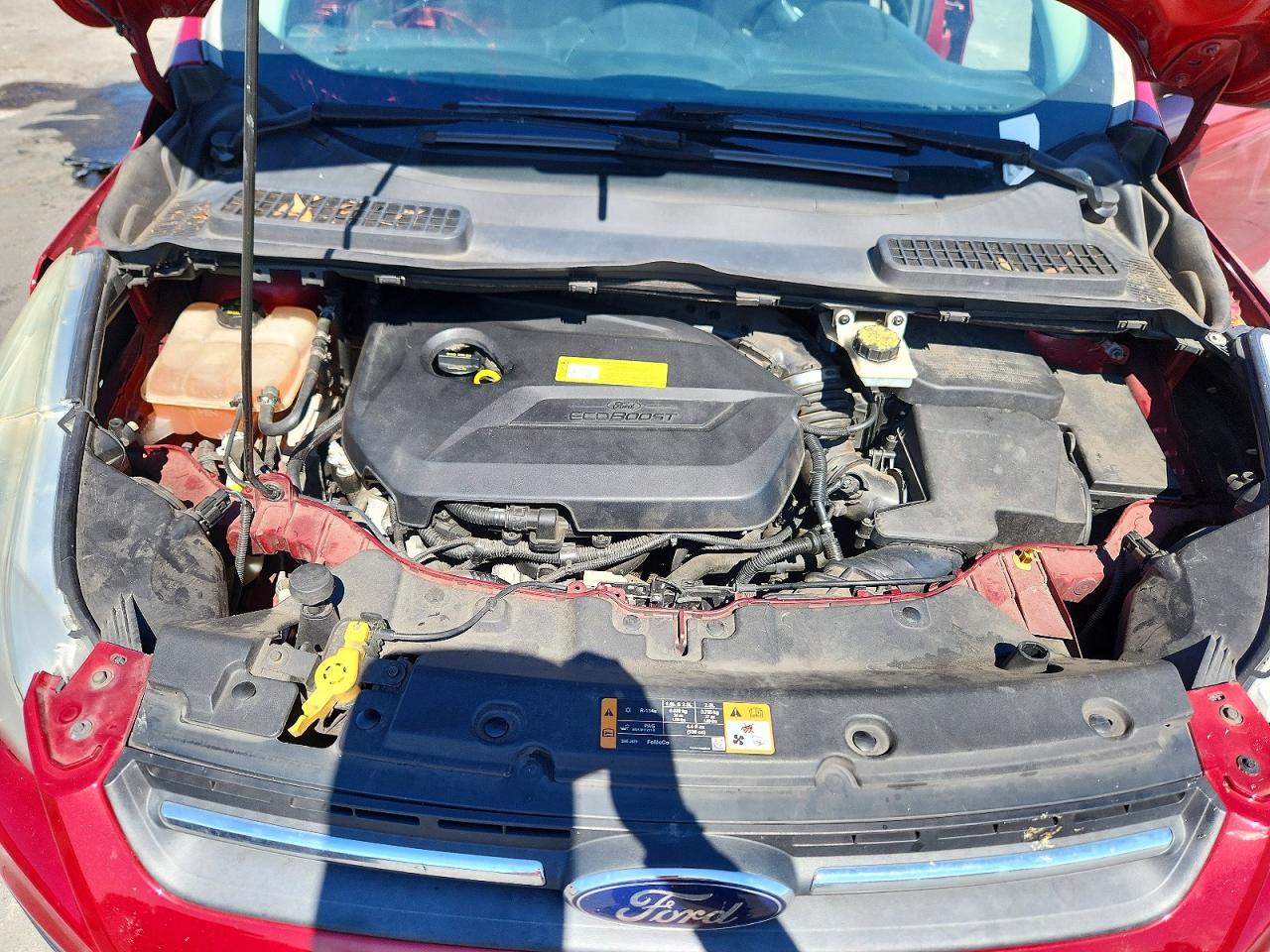 2014 Ford Escape Se Red vin: 1FMCU0GX5EUB92709