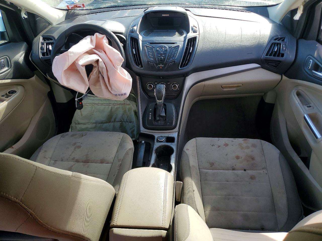 2014 Ford Escape Se White vin: 1FMCU0GX5EUC45960