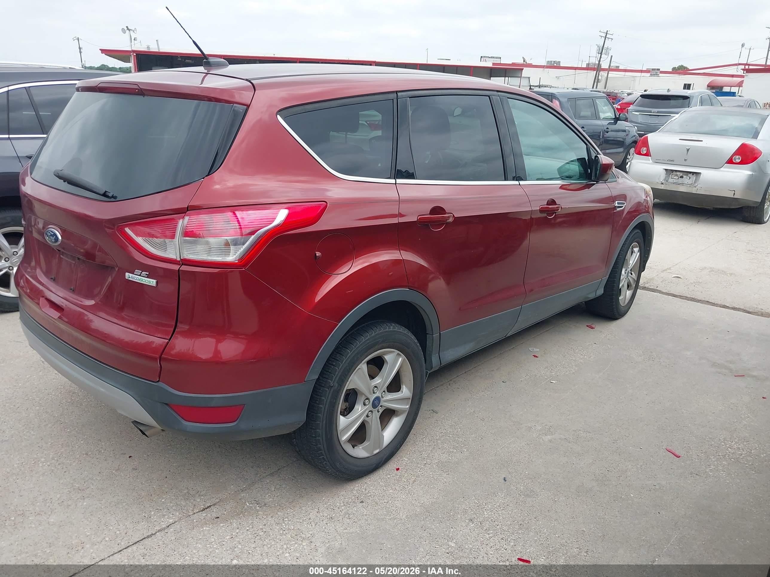 2014 Ford Escape Se Red vin: 1FMCU0GX5EUC50768