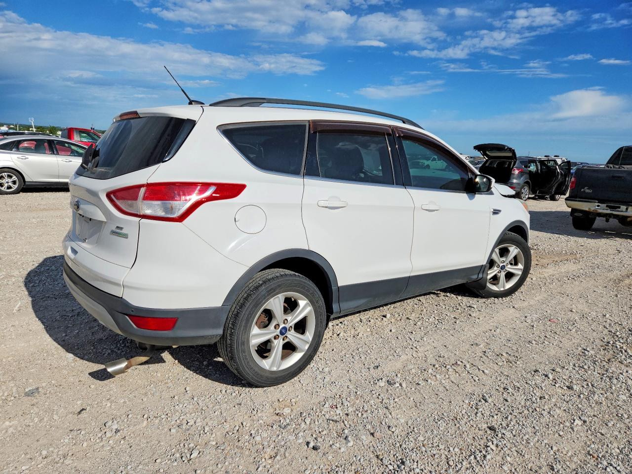 2014 Ford Escape Se White vin: 1FMCU0GX5EUC55369