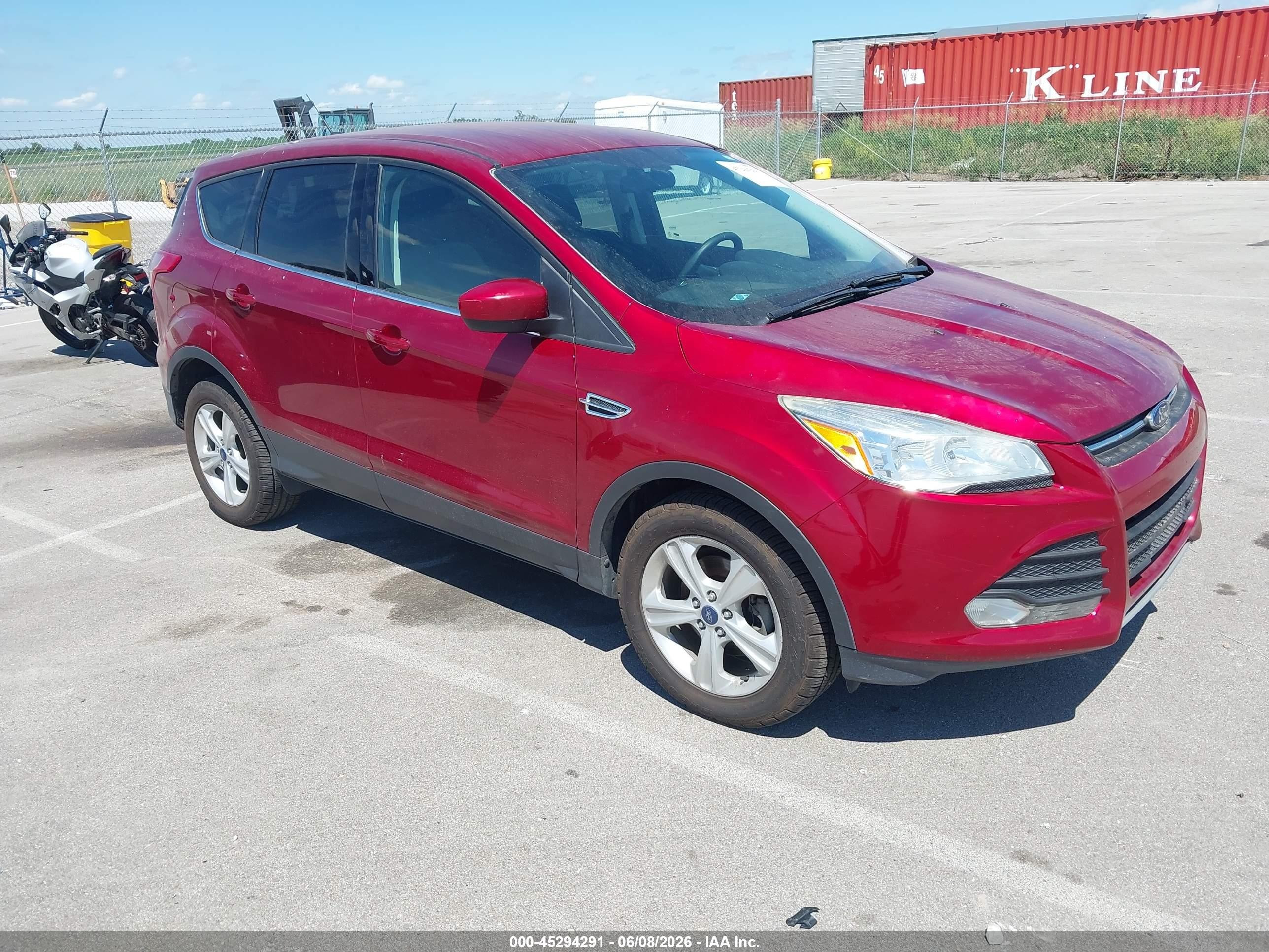 2014 Ford Escape Se Red vin: 1FMCU0GX5EUC99694