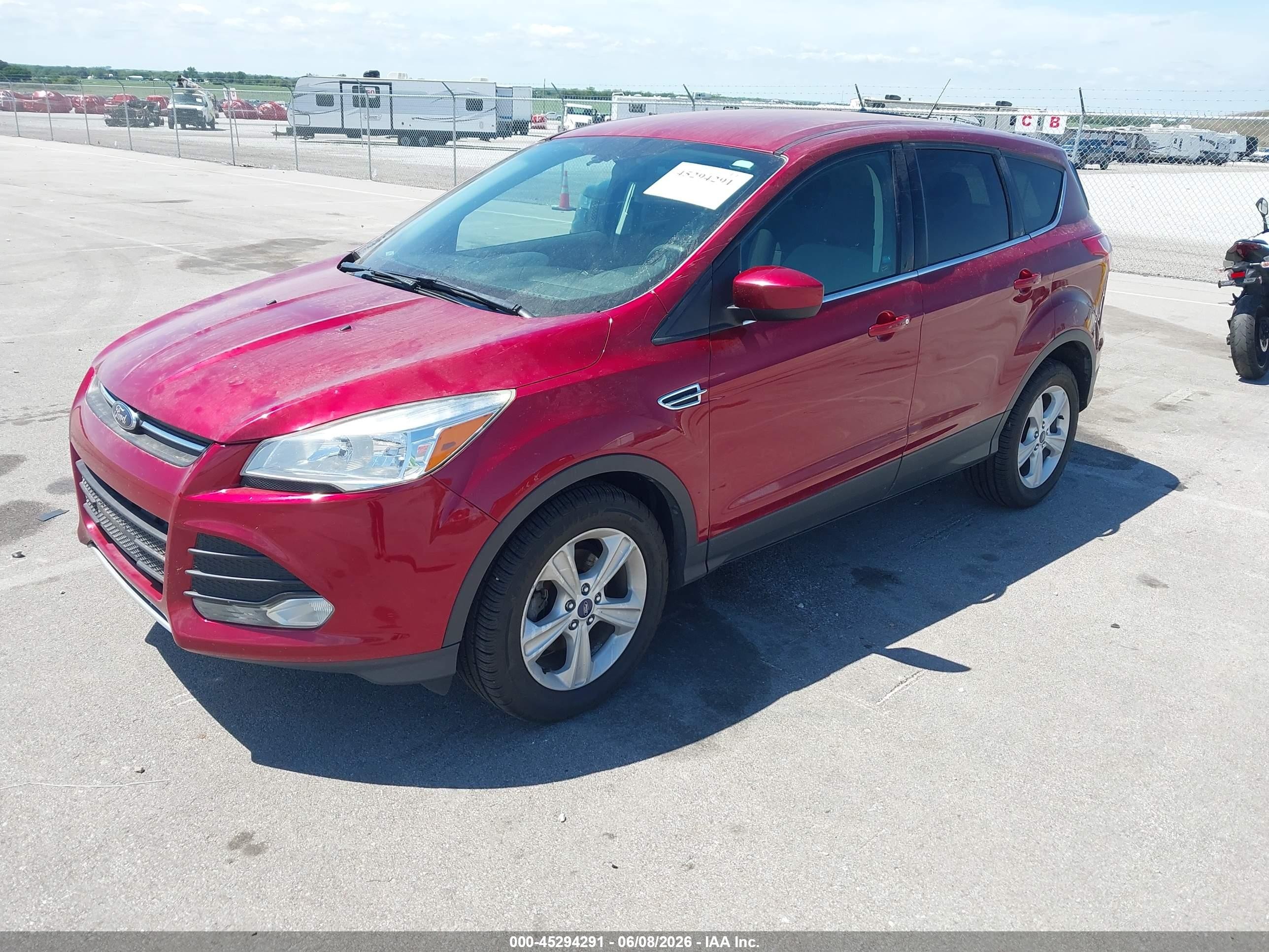 2014 Ford Escape Se Red vin: 1FMCU0GX5EUC99694