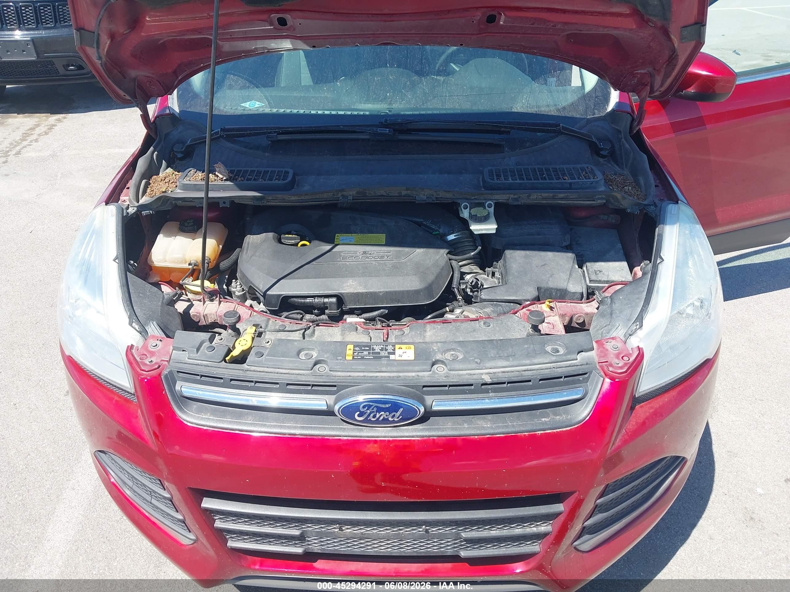 2014 Ford Escape Se Red vin: 1FMCU0GX5EUC99694