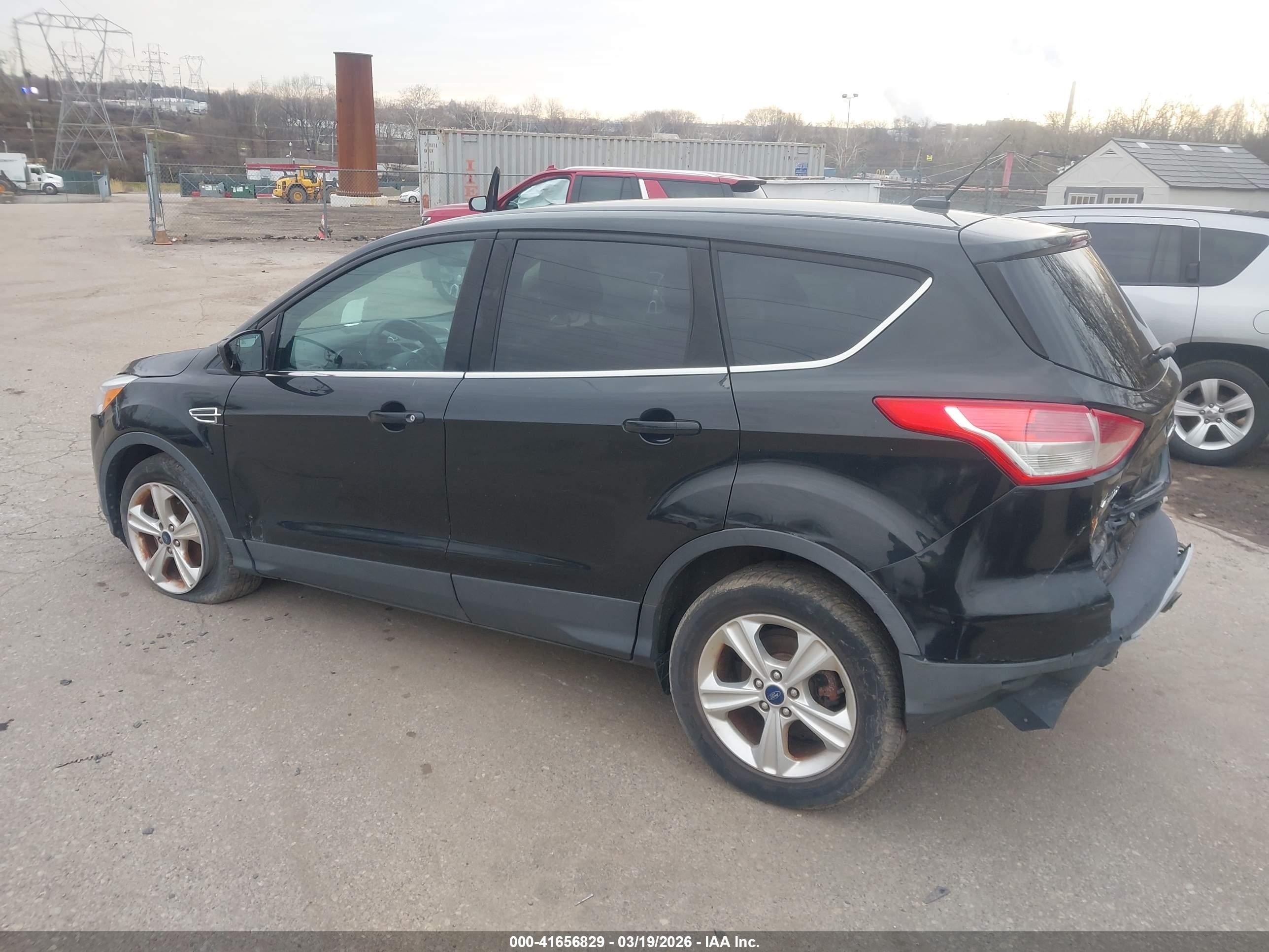 2014 Ford Escape Se Black vin: 1FMCU0GX5EUD52037