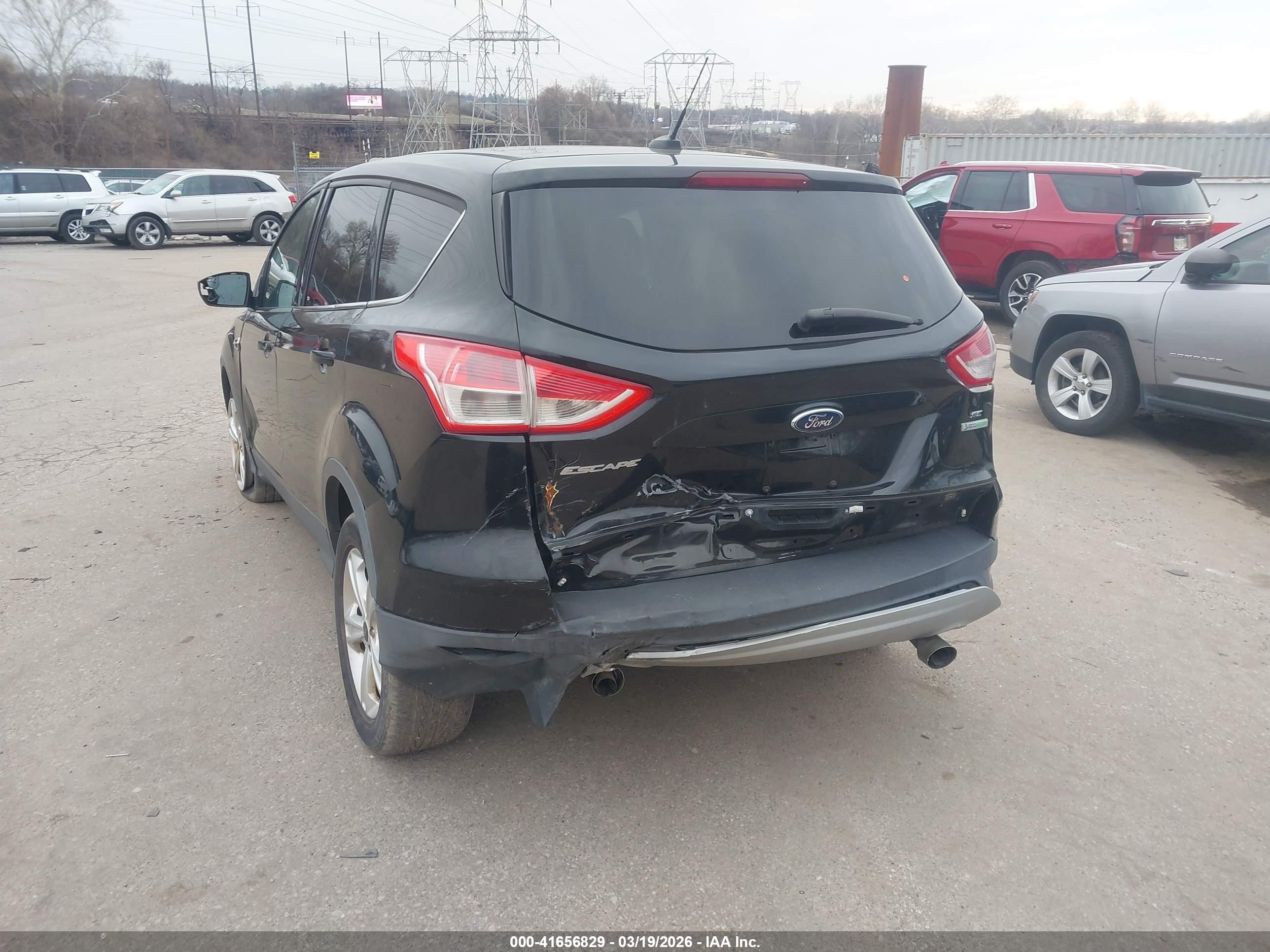 2014 Ford Escape Se Black vin: 1FMCU0GX5EUD52037