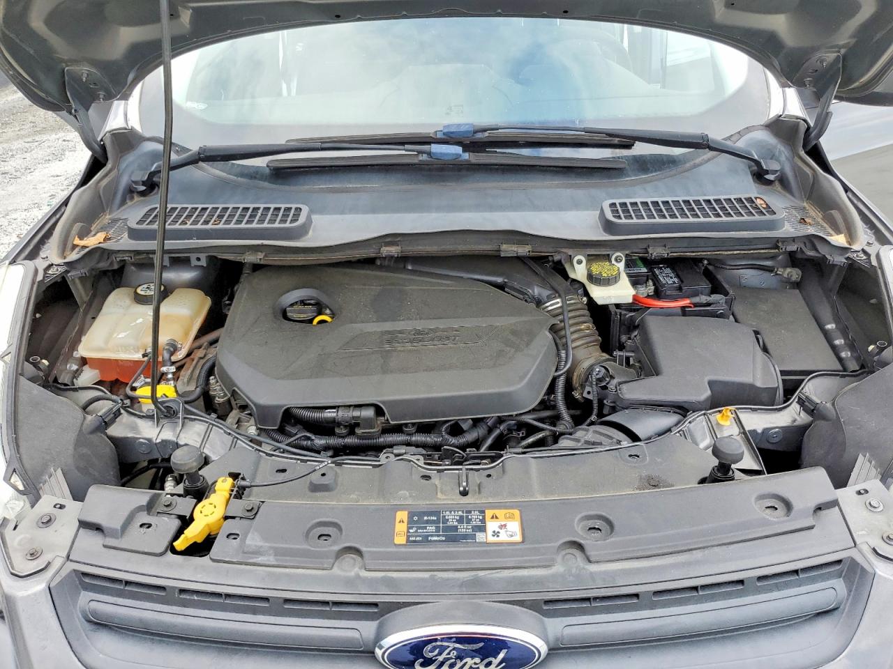 2014 Ford Escape Se Gray vin: 1FMCU0GX5EUE07022