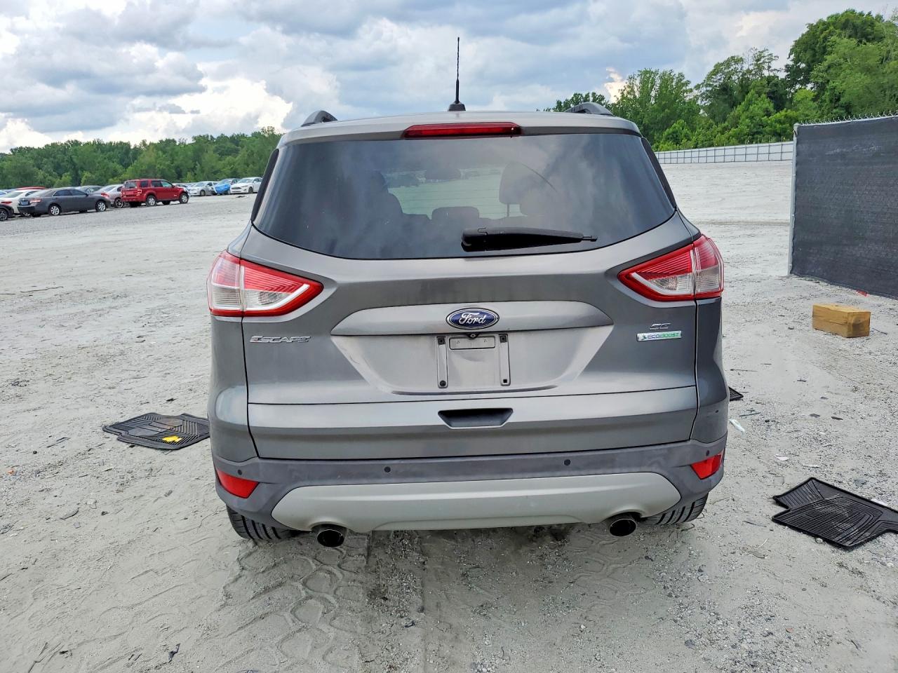 2014 Ford Escape Se Gray vin: 1FMCU0GX5EUE07022