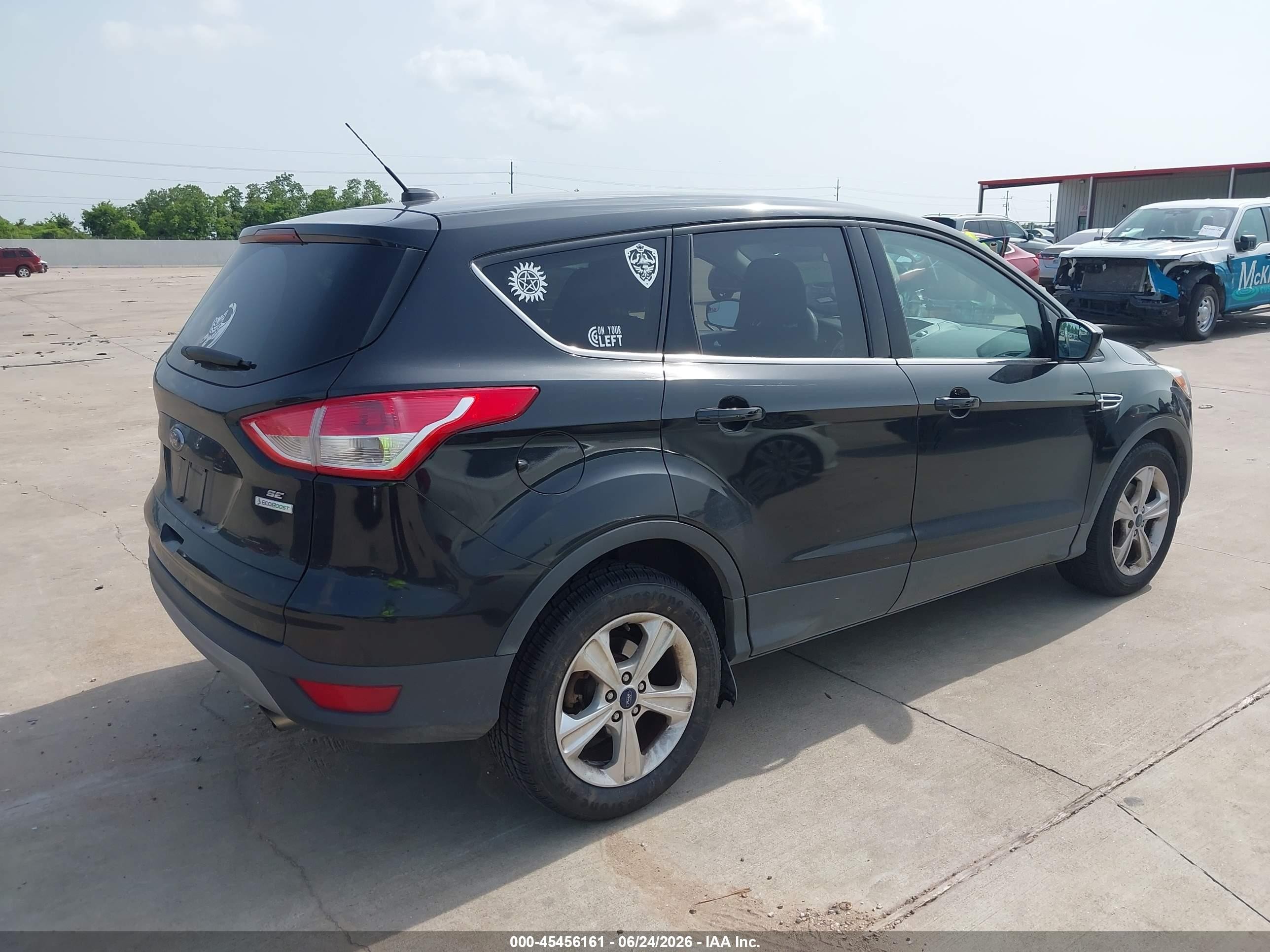 2014 Ford Escape Se Black vin: 1FMCU0GX5EUE11149