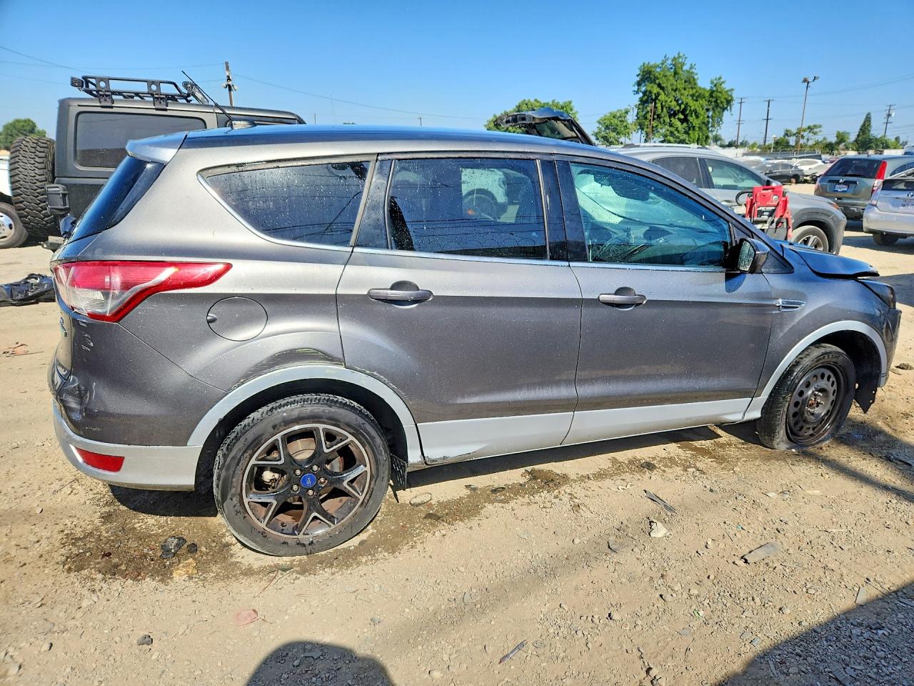 2014 Ford Escape Se Gray vin: 1FMCU0GX5EUE13872