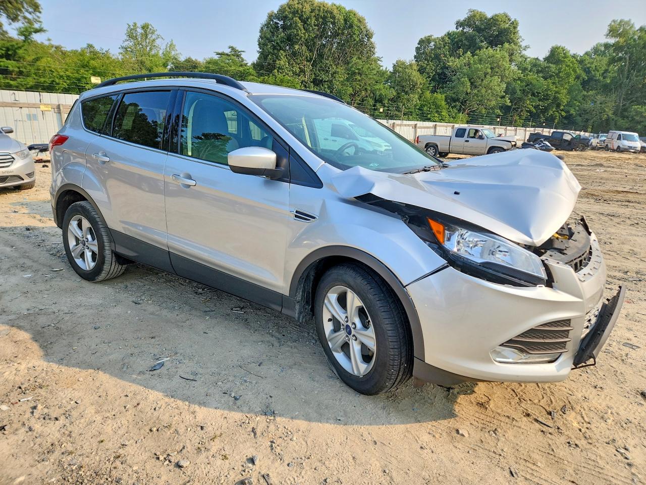 2015 Ford Escape Se Silver vin: 1FMCU0GX5FUA37661