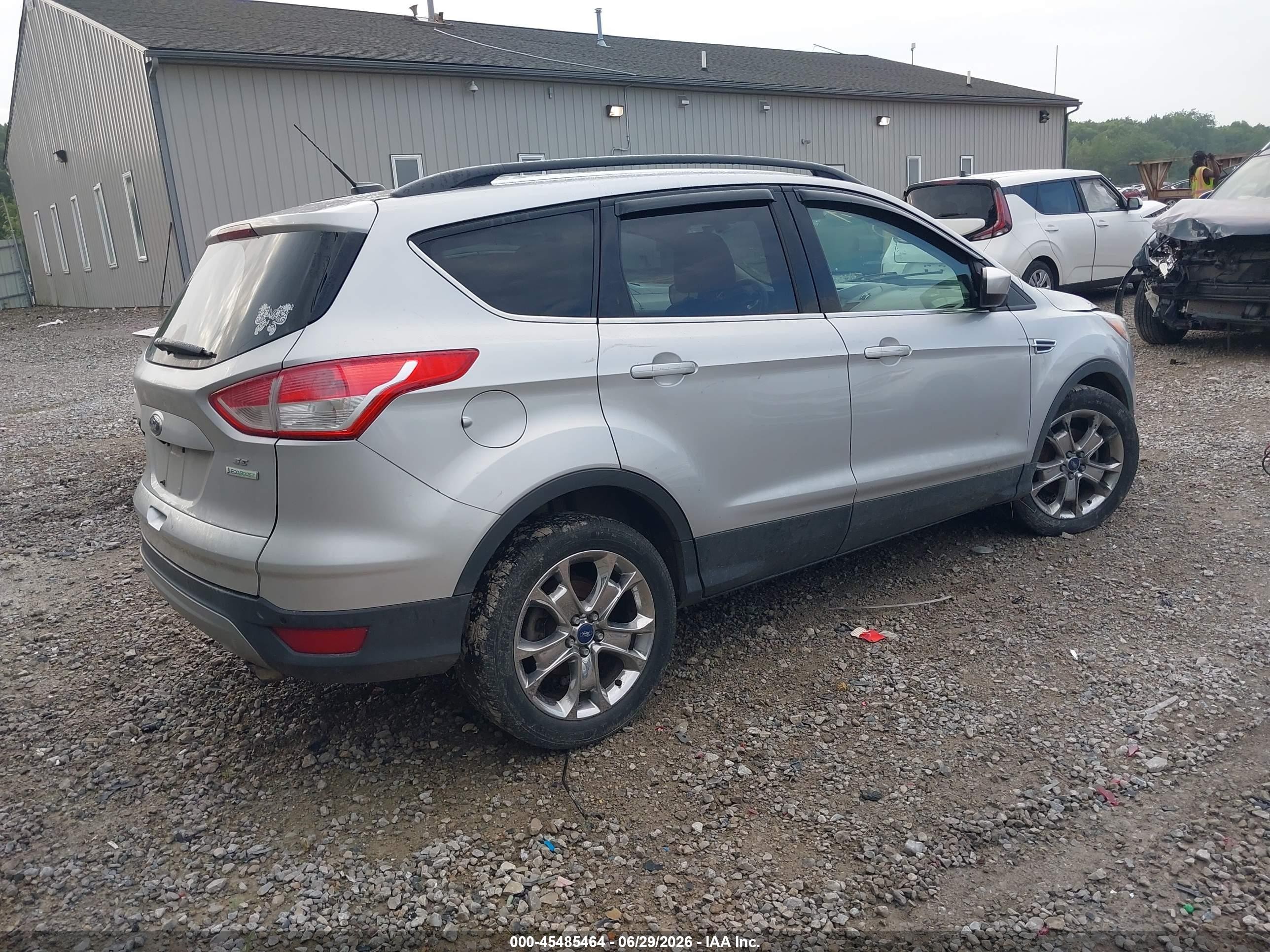 2015 Ford Escape Se Silver vin: 1FMCU0GX5FUA38776