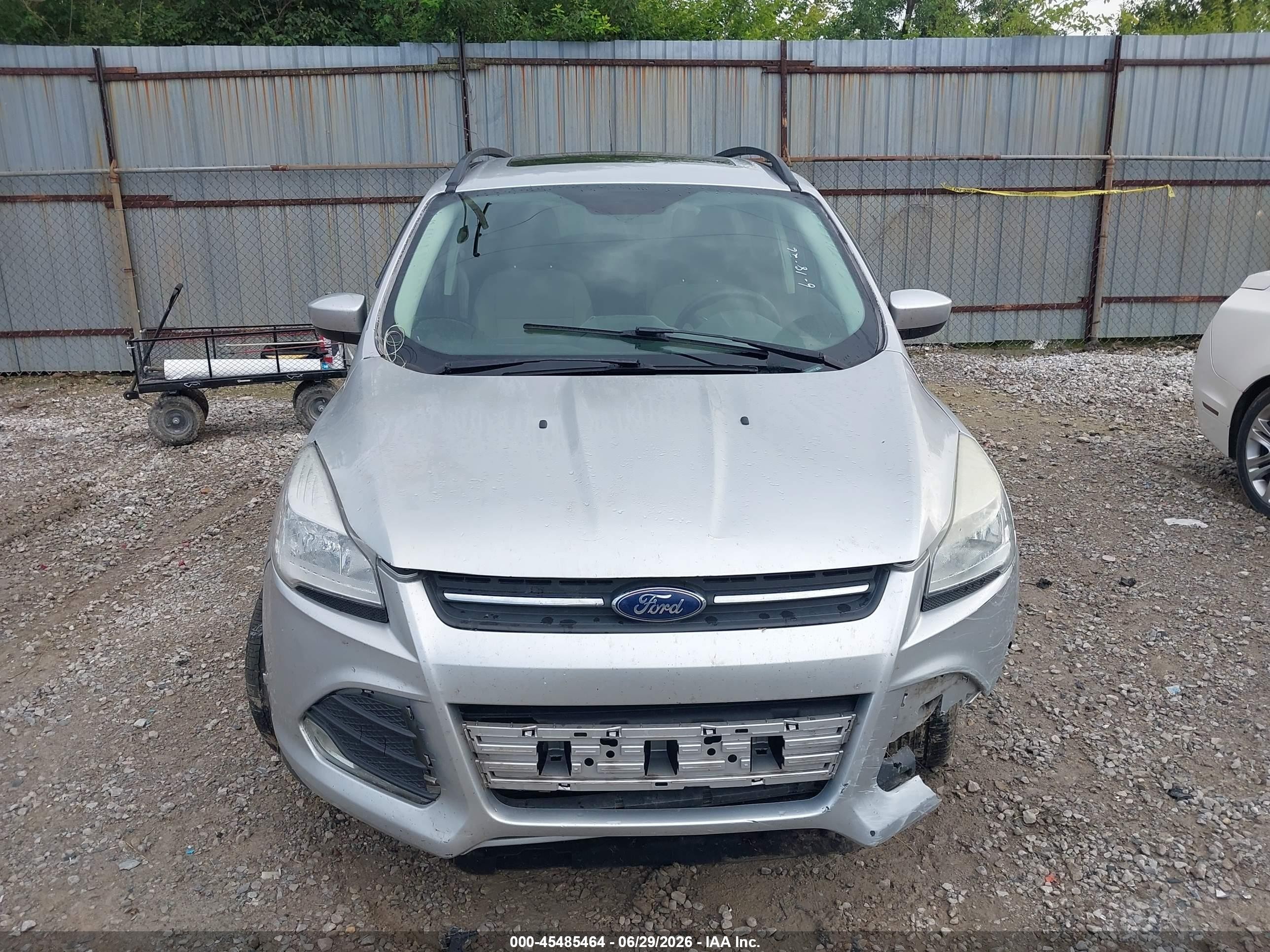 2015 Ford Escape Se Silver vin: 1FMCU0GX5FUA38776