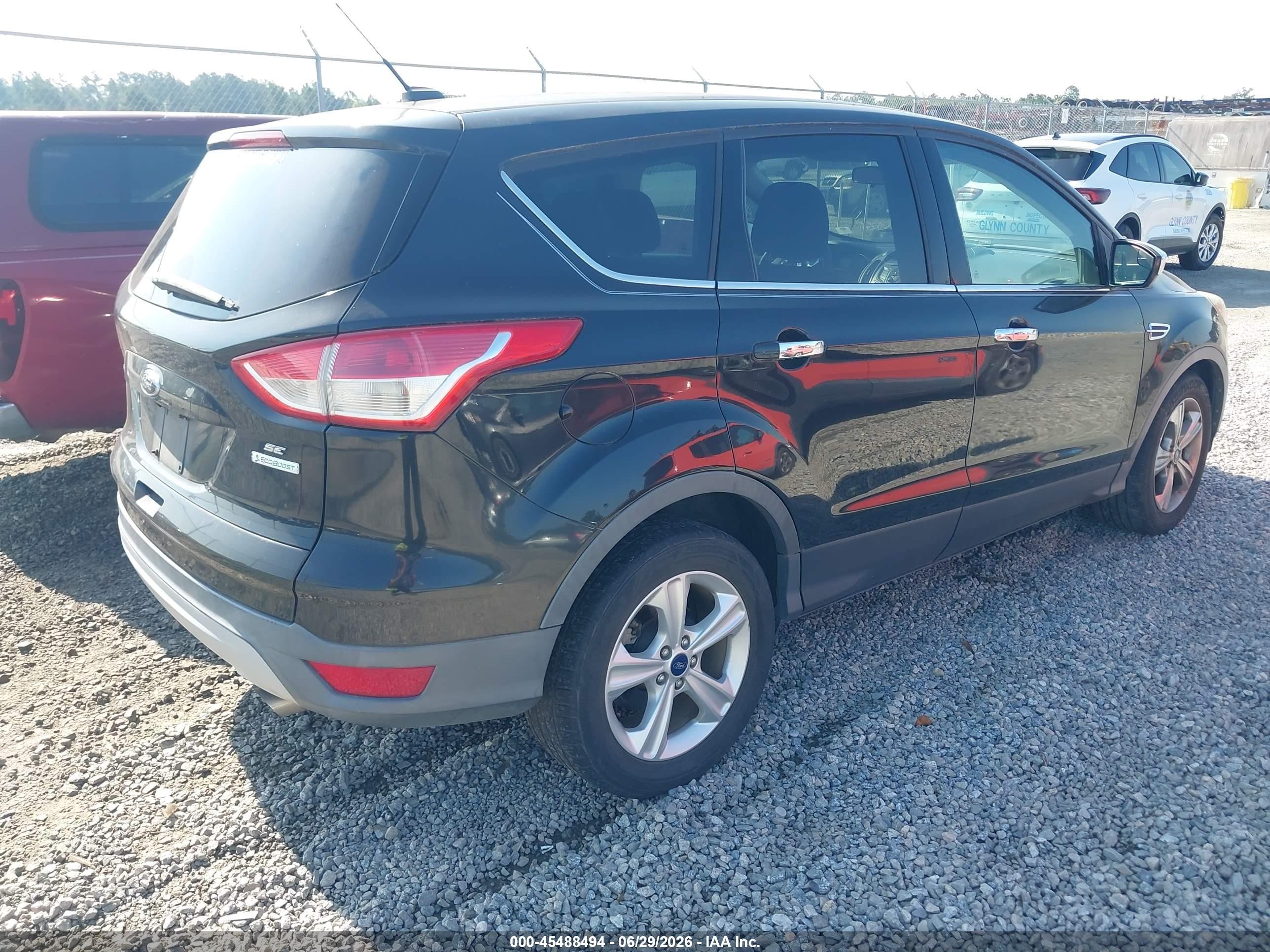 2015 Ford Escape Se Black vin: 1FMCU0GX5FUA47025