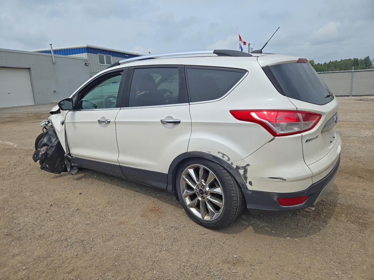 2015 Ford Escape Se White vin: 1FMCU0GX5FUA47400